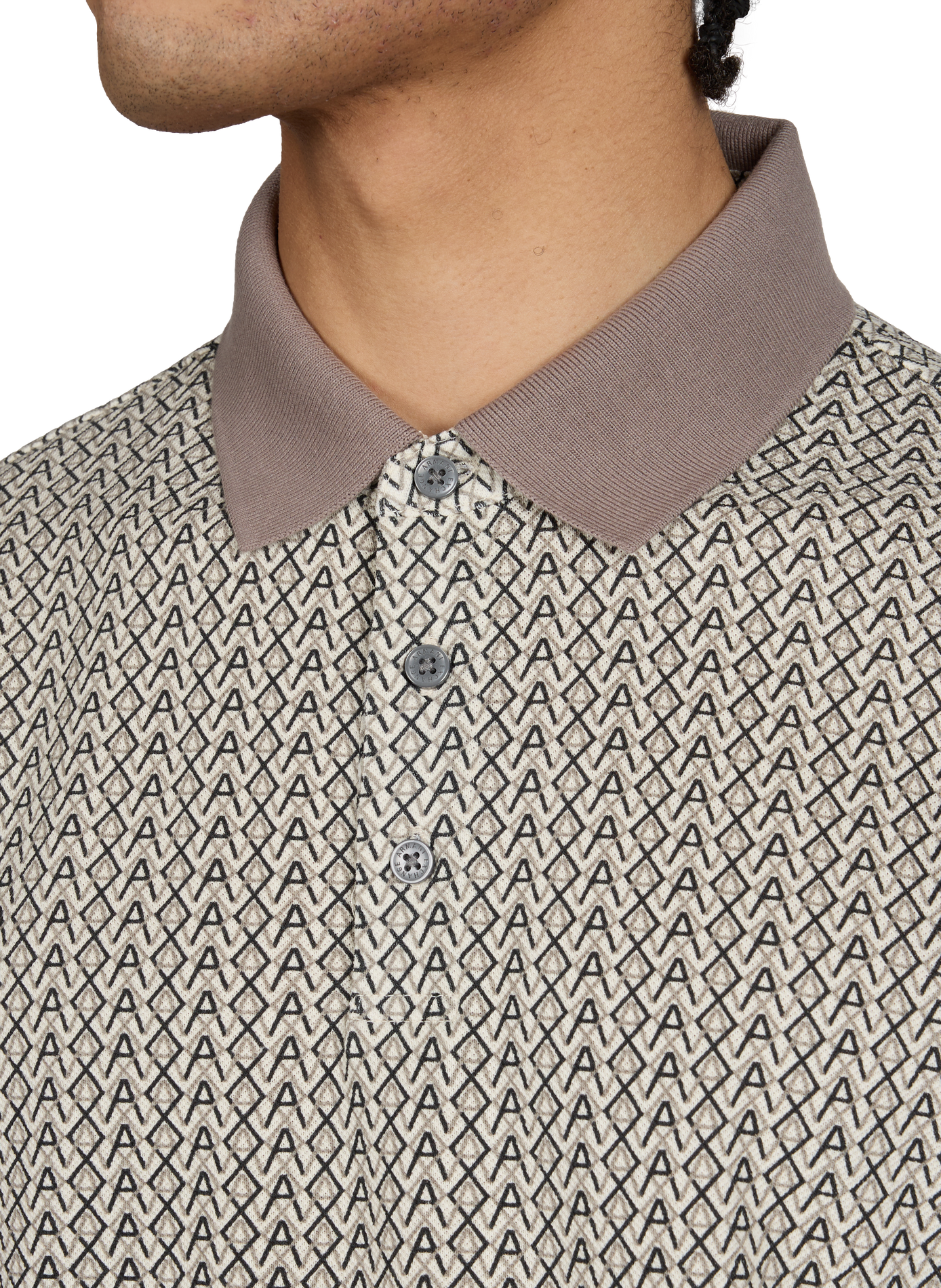 Polo imprimé en coton ARMANI EXCHANGE Multicolore