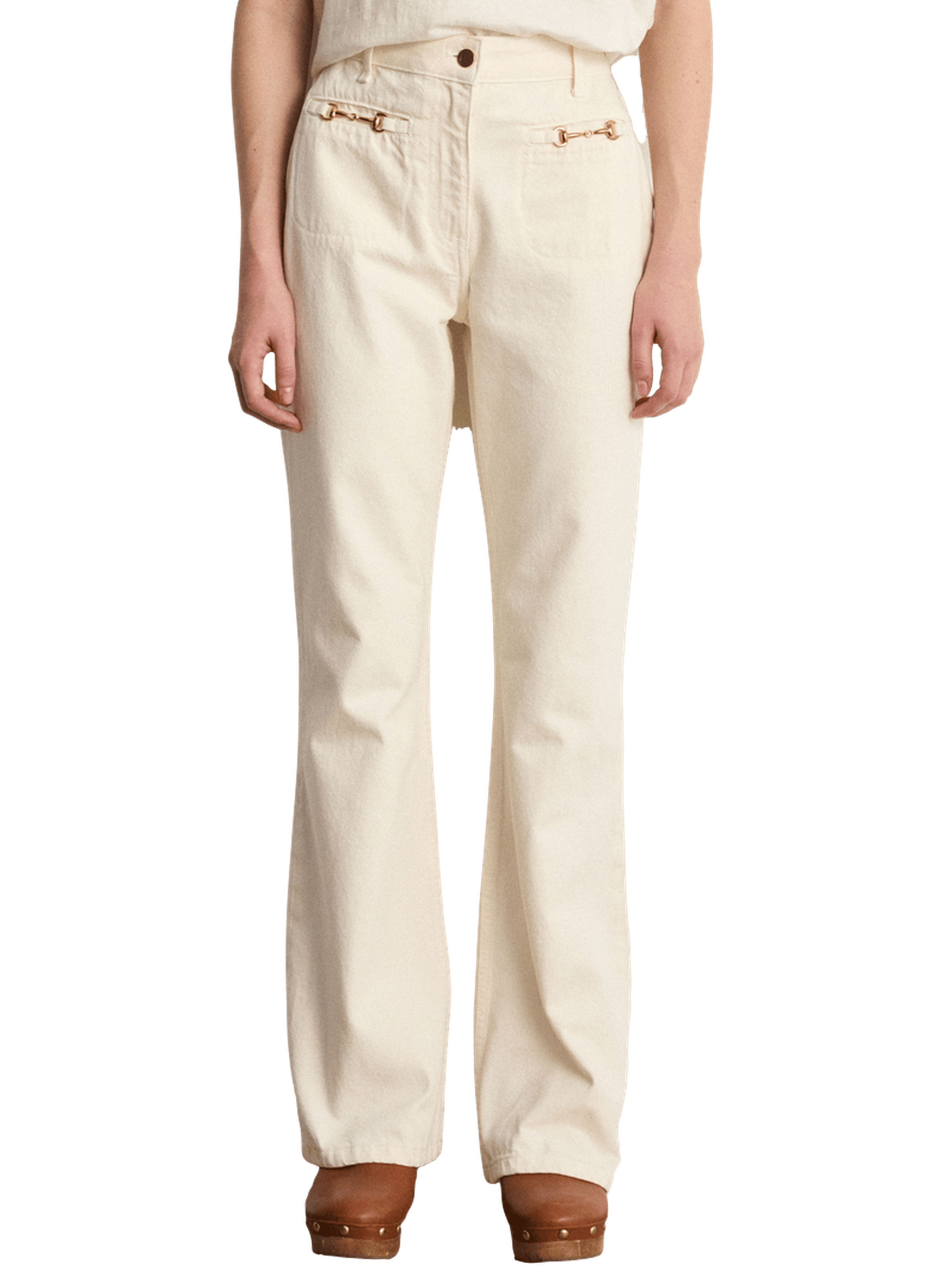 Jean flare à mors- BERTIE PABLO Beige