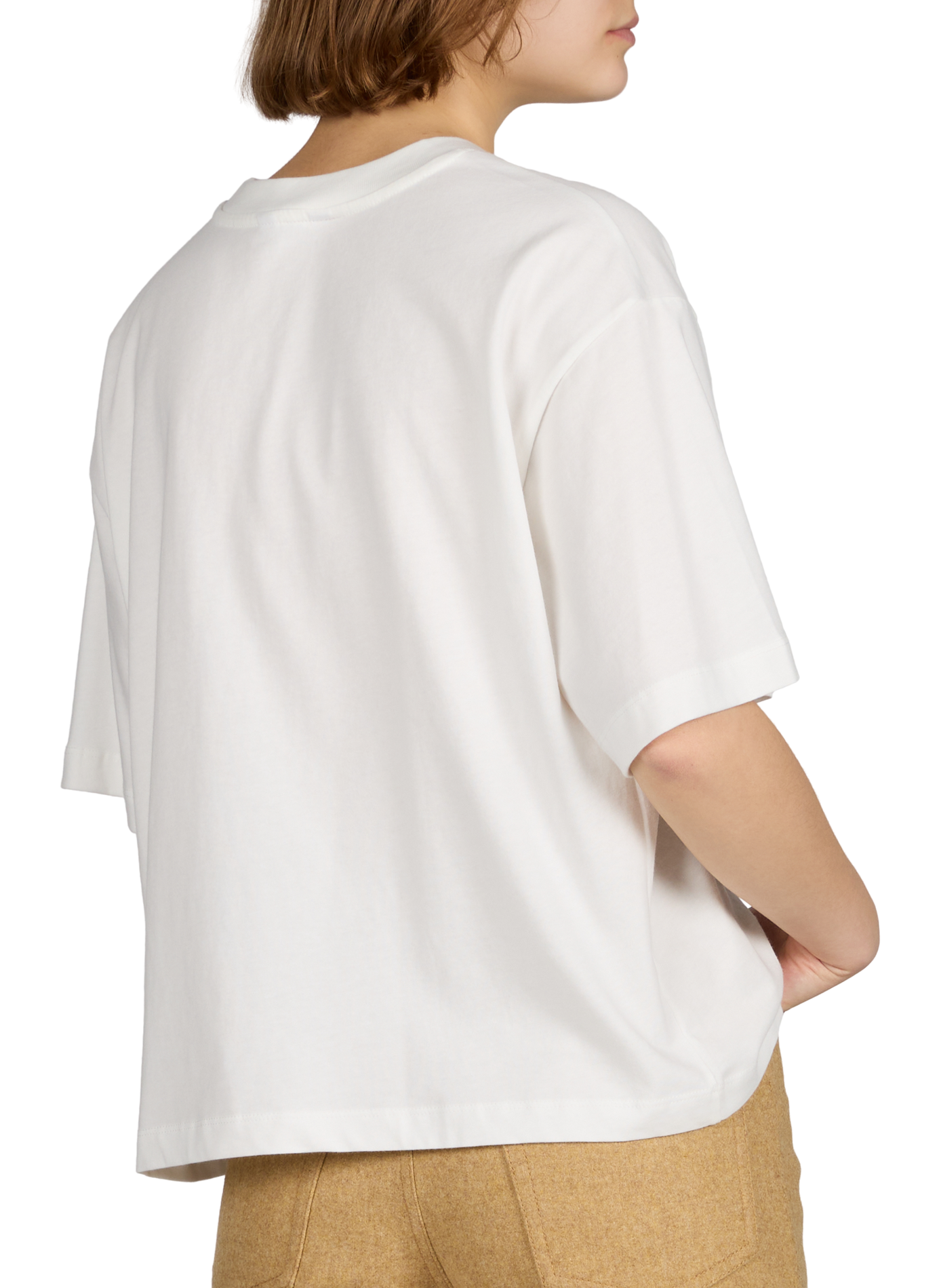 T-shirt droit en coton OBJECT Blanc