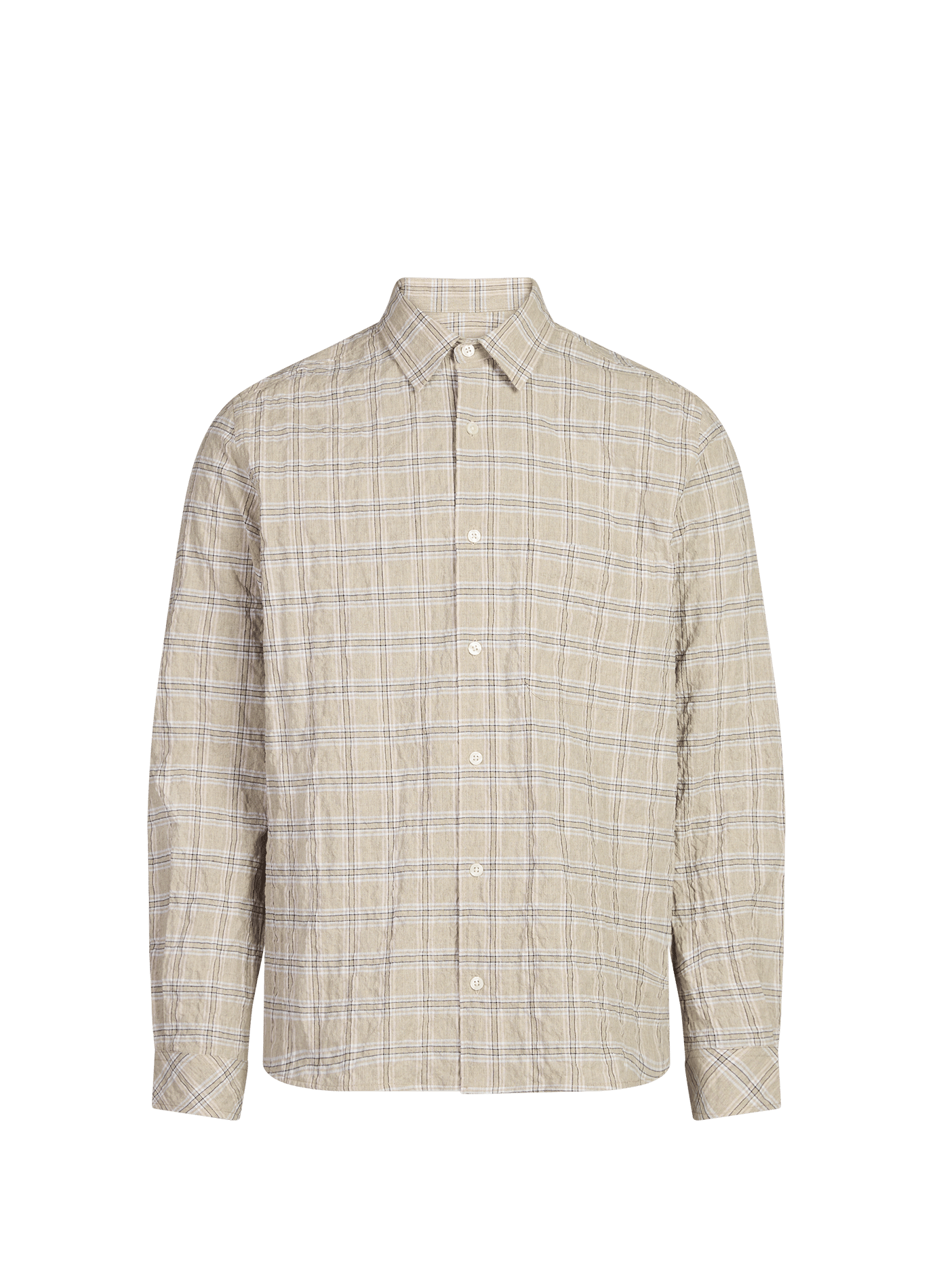 Chemise col classique à carreaux SAMSOE SAMSOE Gris