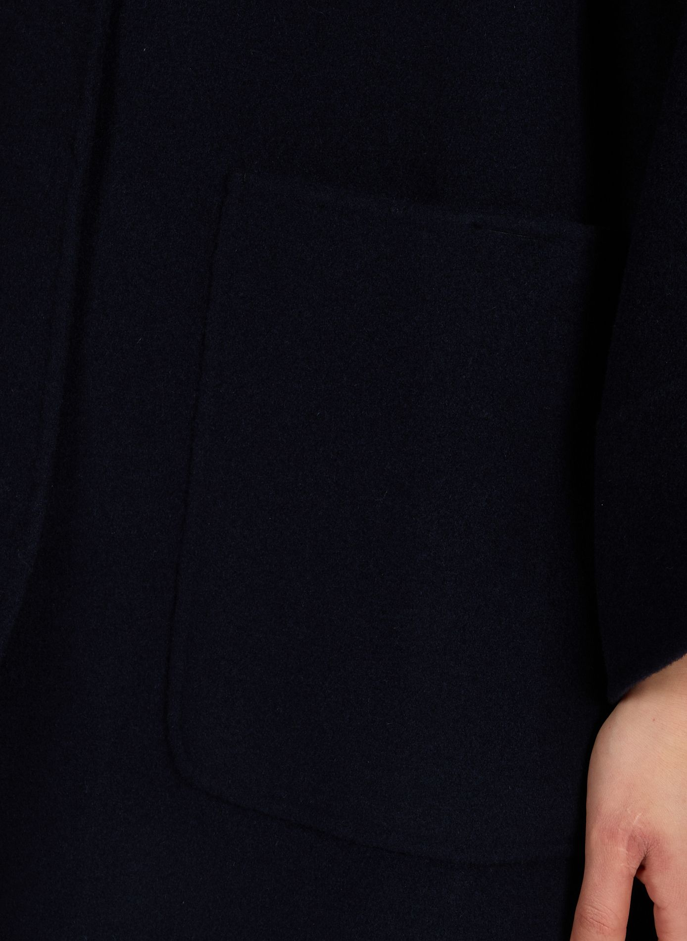 Veste col boutonnée en laine vierge mélangée MAX MARA WEEK END Bleu