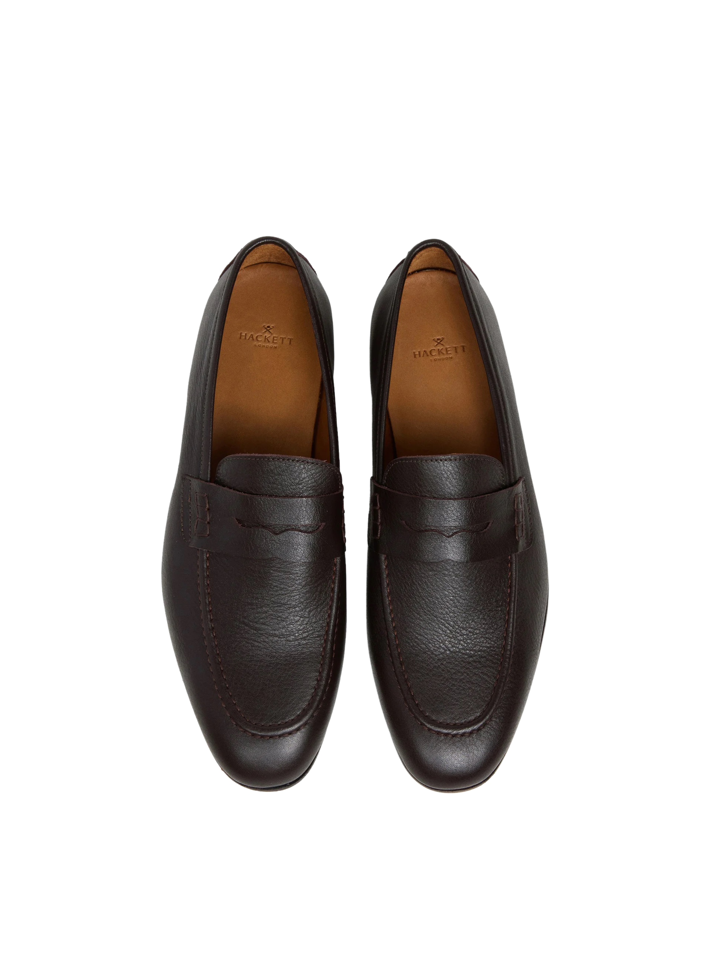 Mocassins en cuir HACKETT Marron