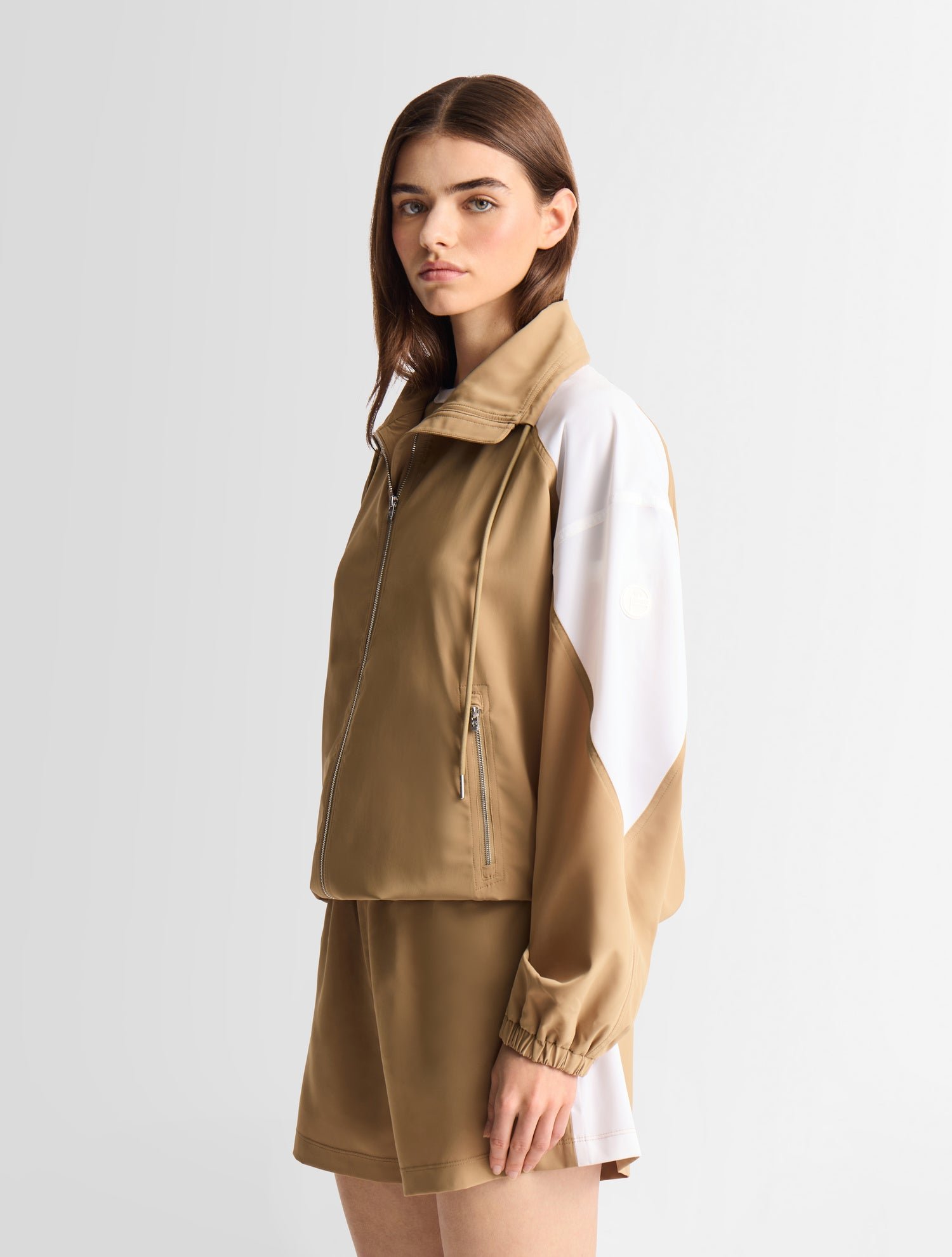 Blouson aleria col capuche coupe regular FUSALP Blanc