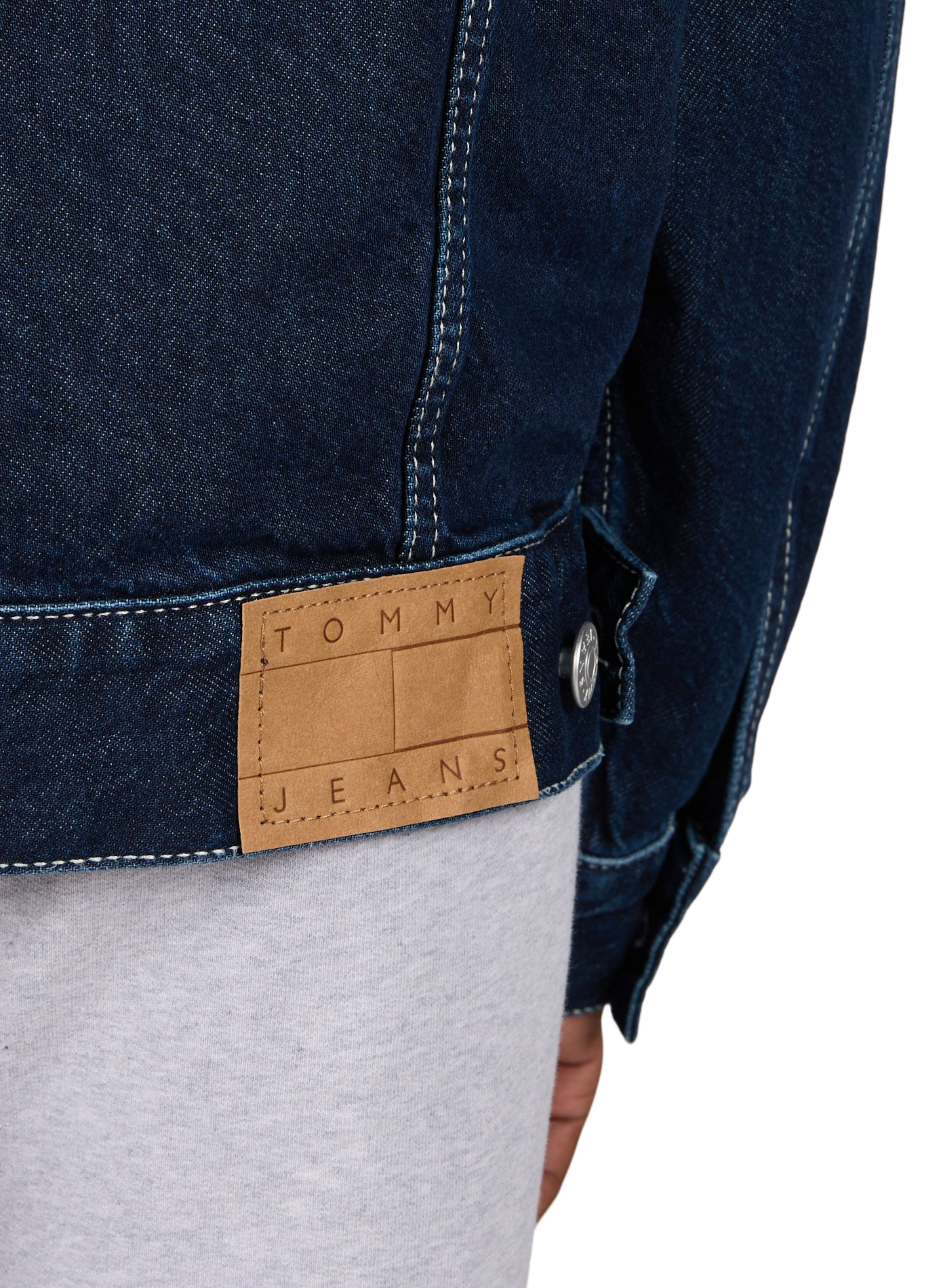 Blouson à rayures en coton mélangé TOMMY HILFIGER Bleu