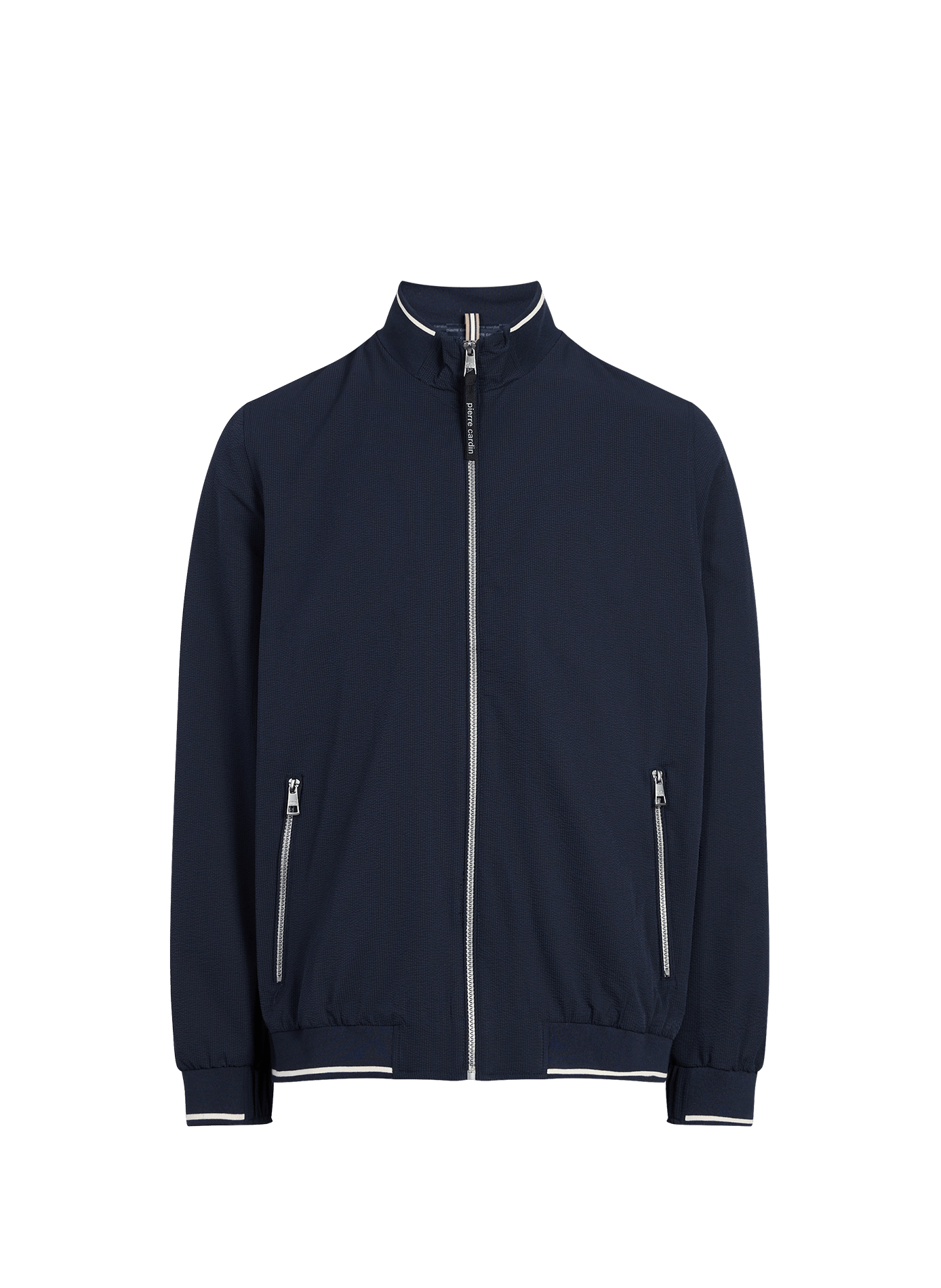 Veste à col montant rayée PIERRE CARDIN Bleu