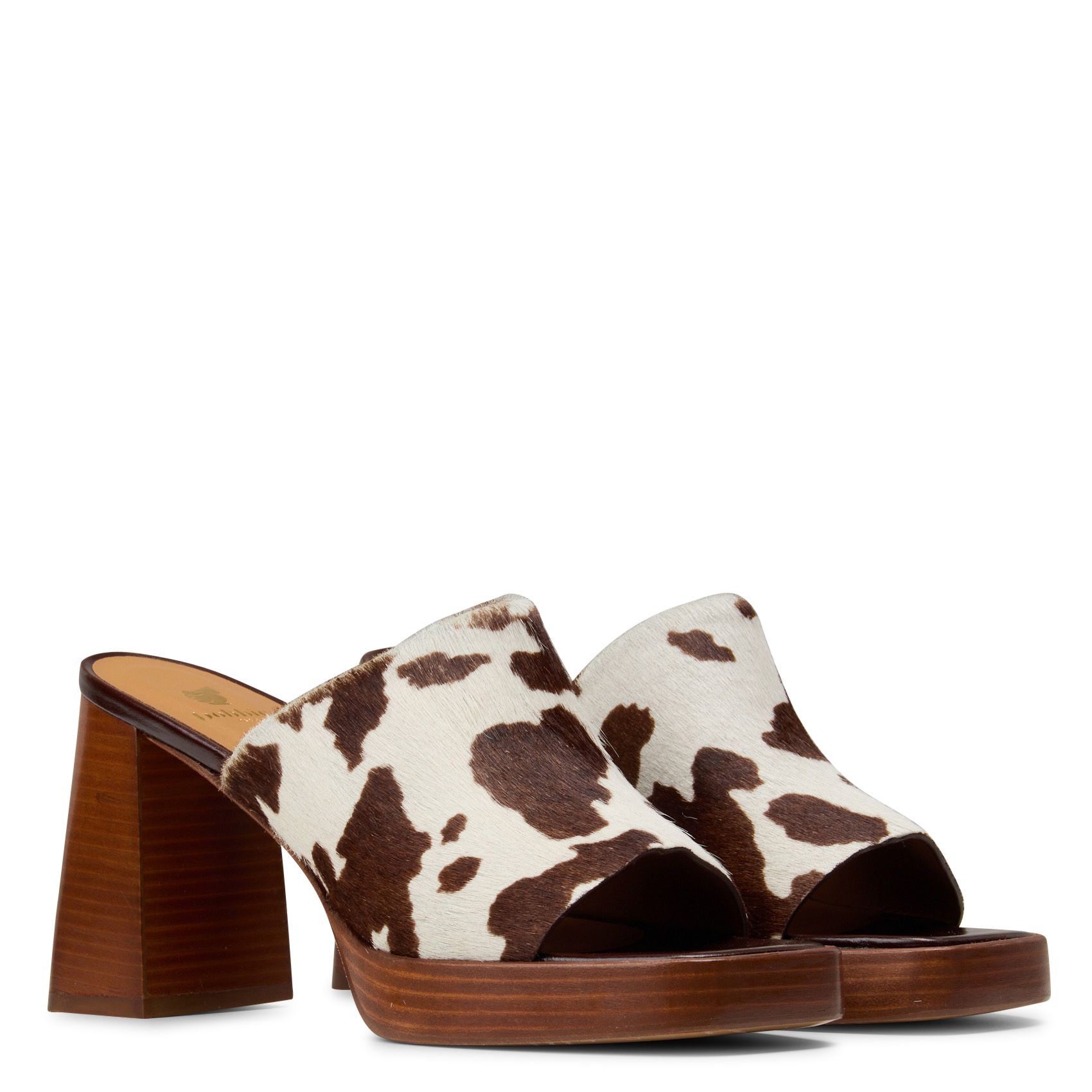 Mules en cuir pony imprimé renata BOBBIES Multicolour