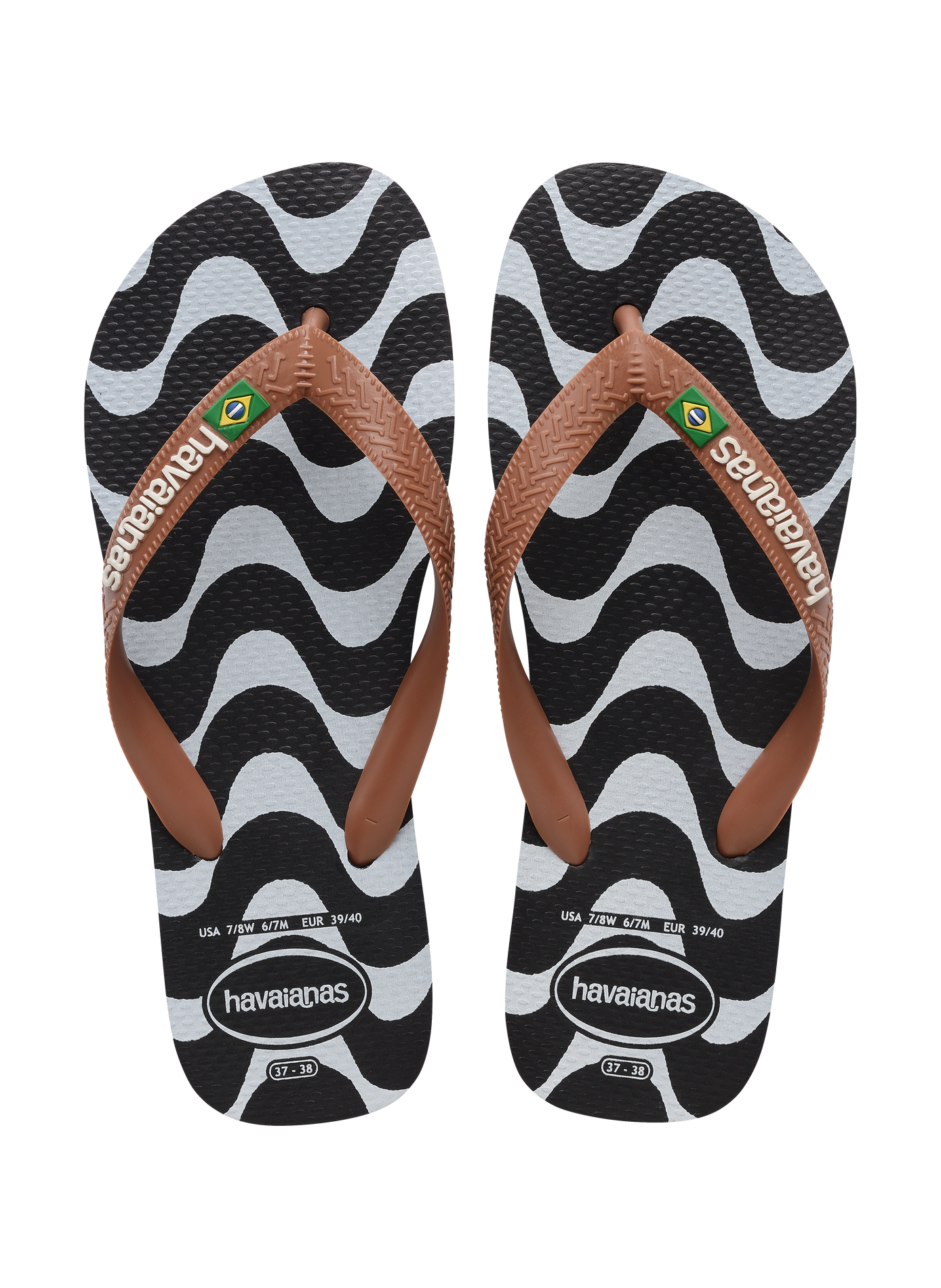 Copacabana wave pattern flip-flops HAVAIANAS Multicolour
