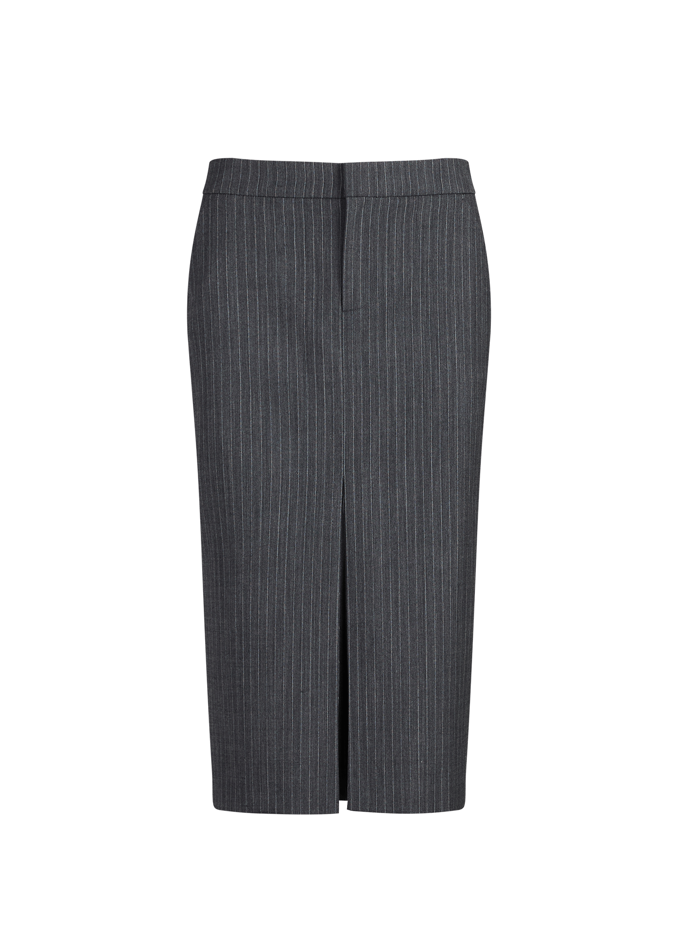 Jupe de tailleur midi rayée Baline SAISON 1865 Gris