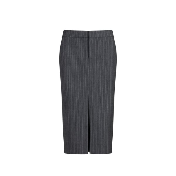 Jupe de tailleur midi rayée Baline Jupe de tailleur midi rayée Baline