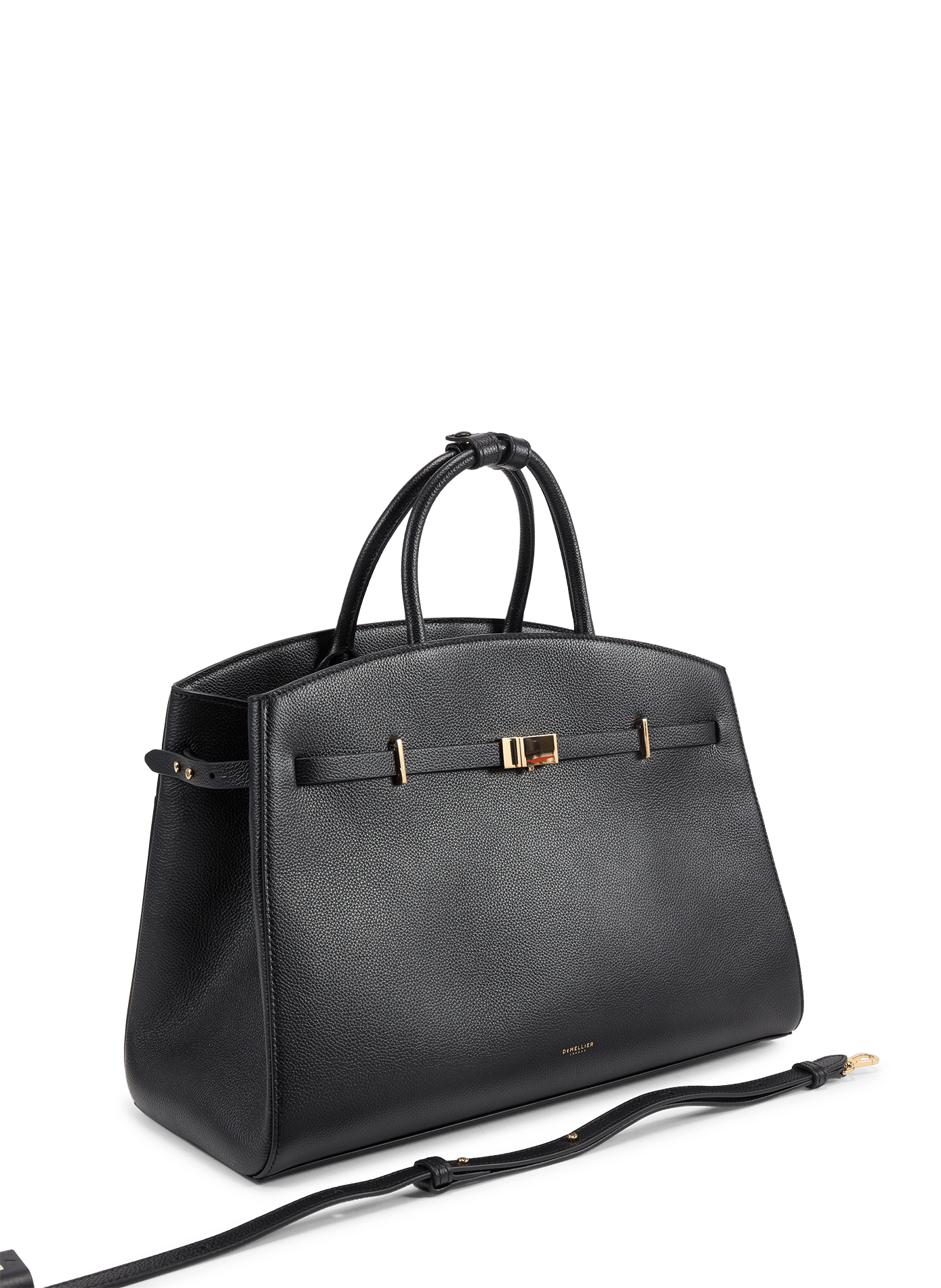 Shopper-Tasche New York aus Leder DEMELLIER LONDON Schwarz
