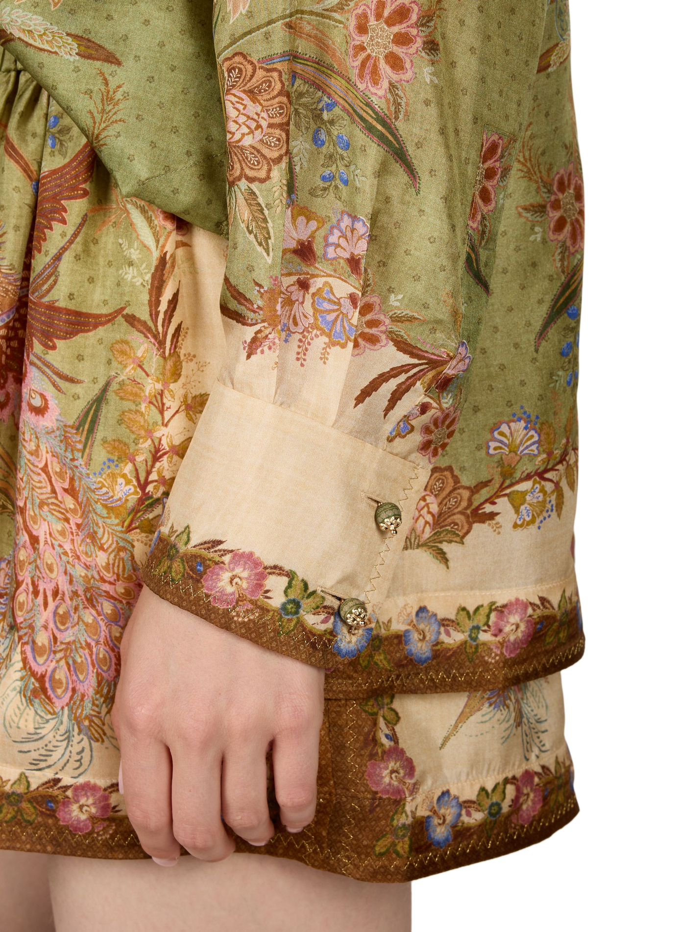 Weite Seidenbluse Indra ZIMMERMANN Khaki