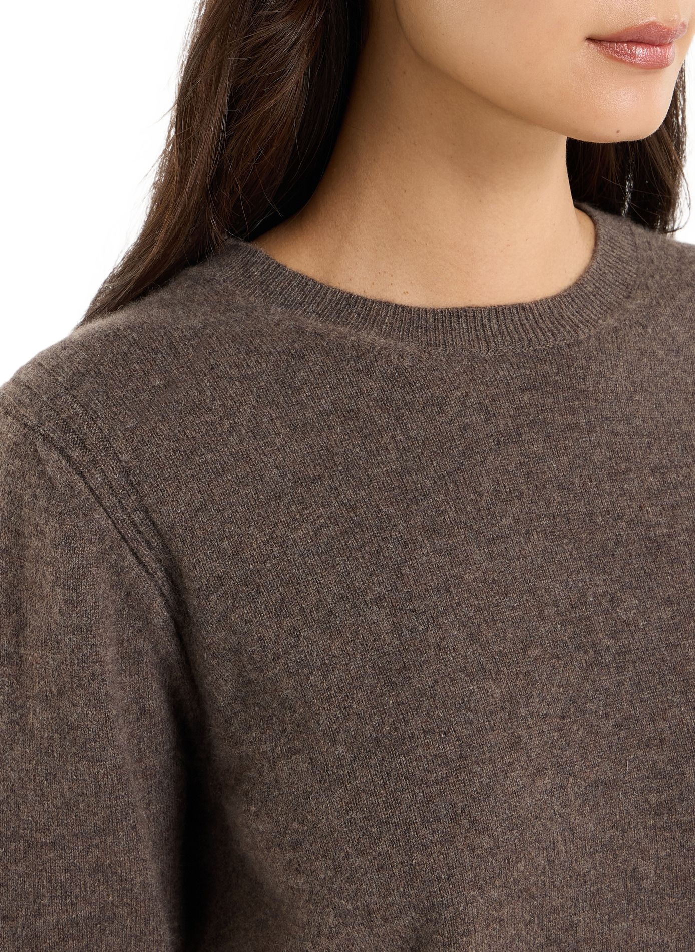 Straight cashmere sweater SAISON 1865 Brown