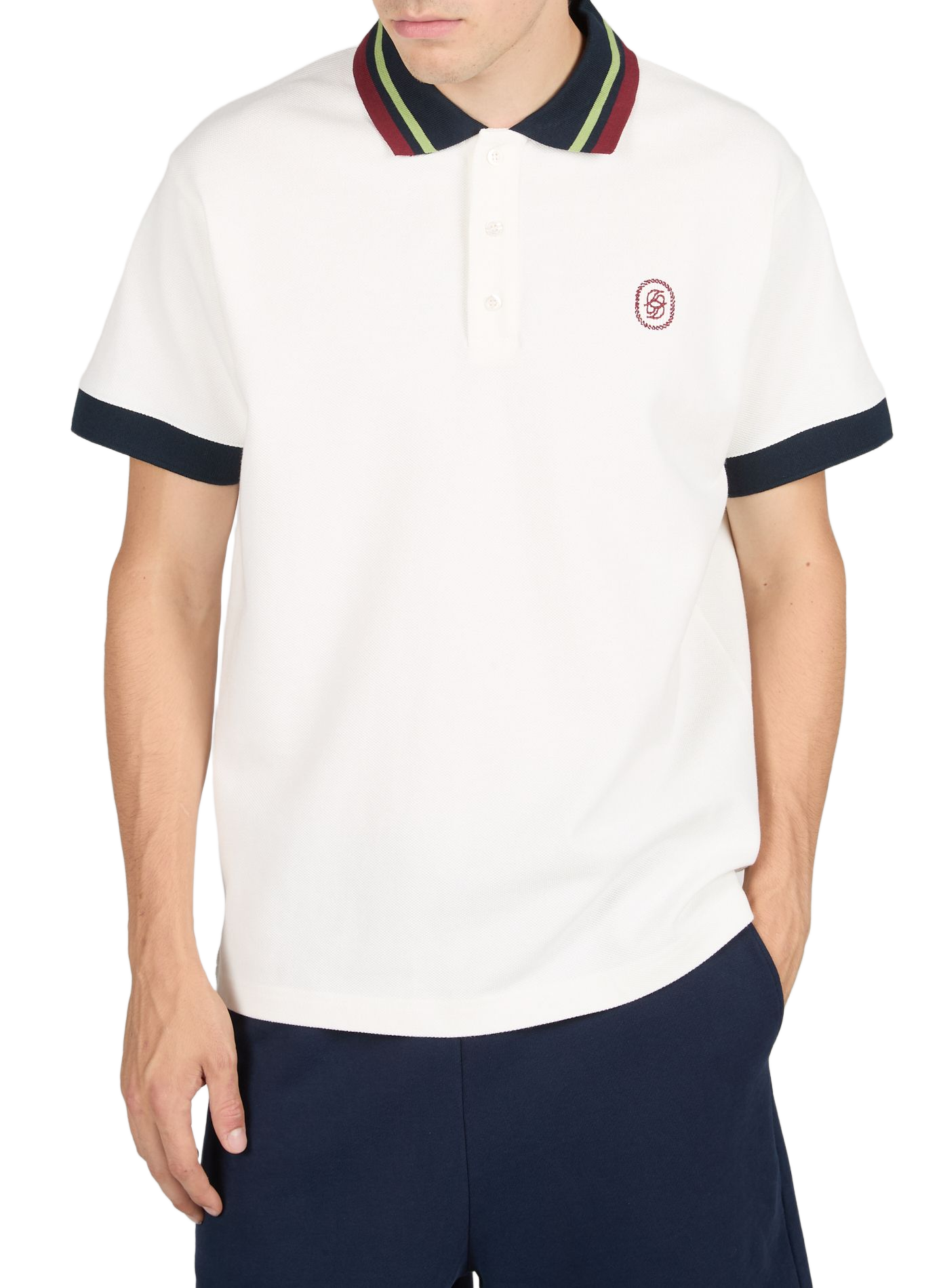 Polo droit manches courtes DROLE DE MONSIEUR Blanc