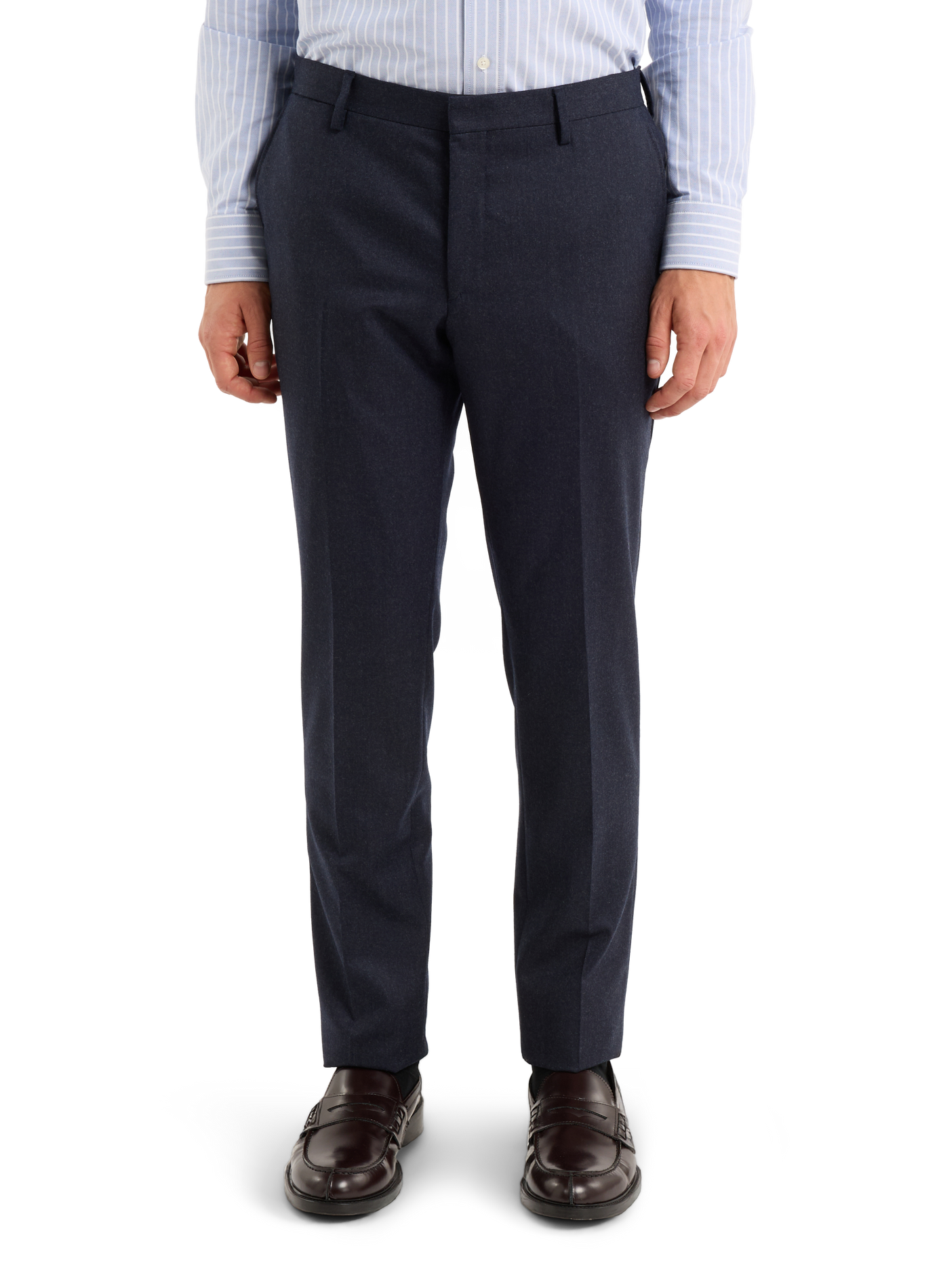 Schlanker Wollanzughose SAISON 1865 Blau