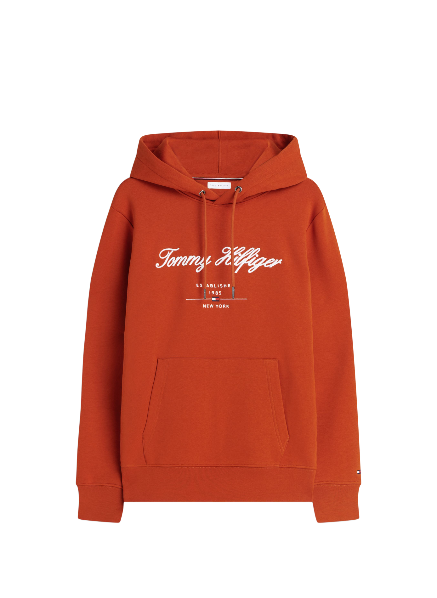 Sweat à capuche brodé TOMMY HILFIGER Marron