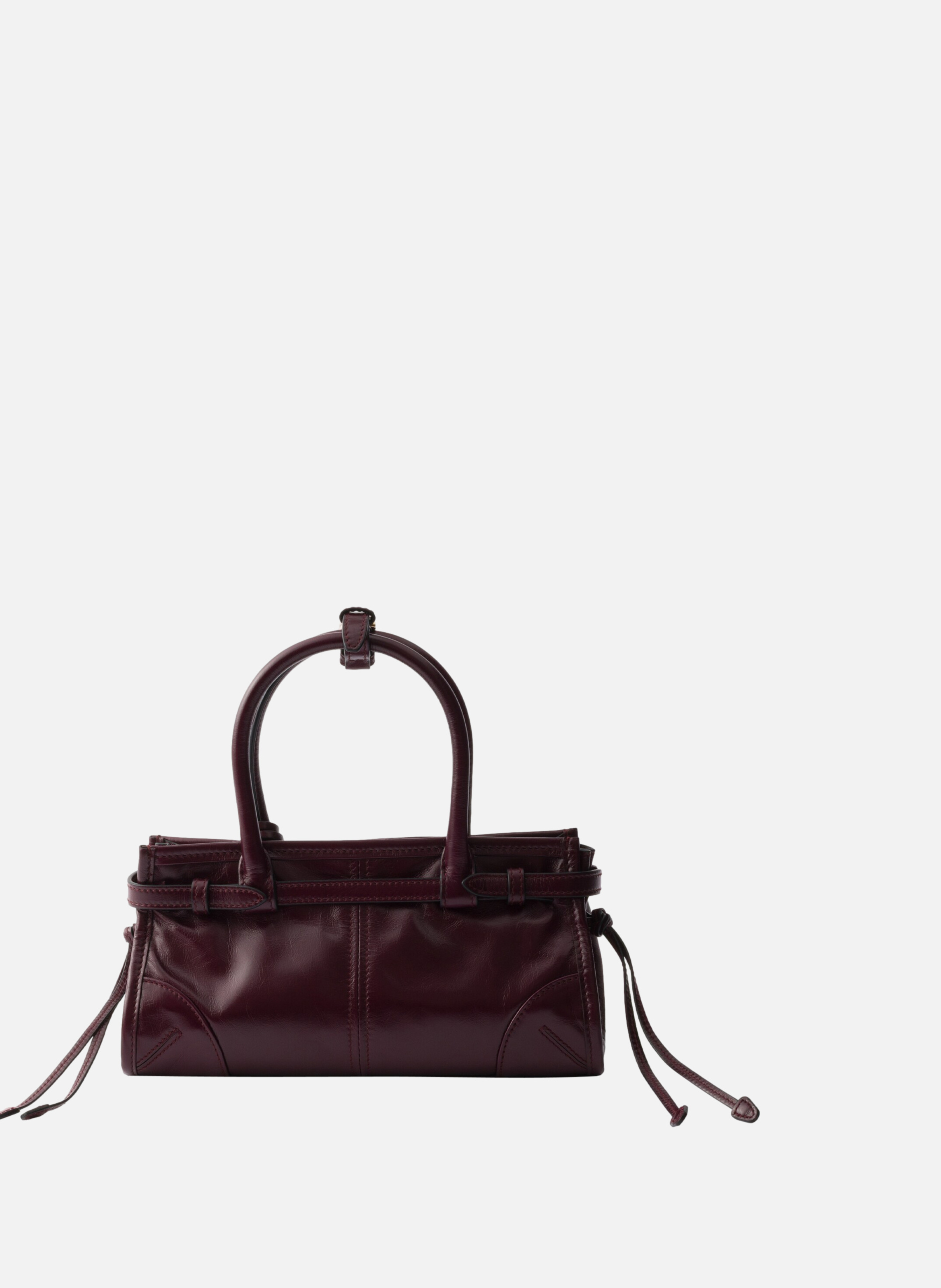 Mini sac prada bonnie en cuir PRADA Rouge