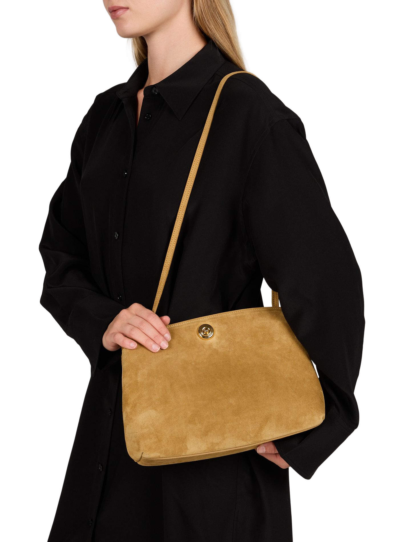 Suede leather bag LIFFNER Beige