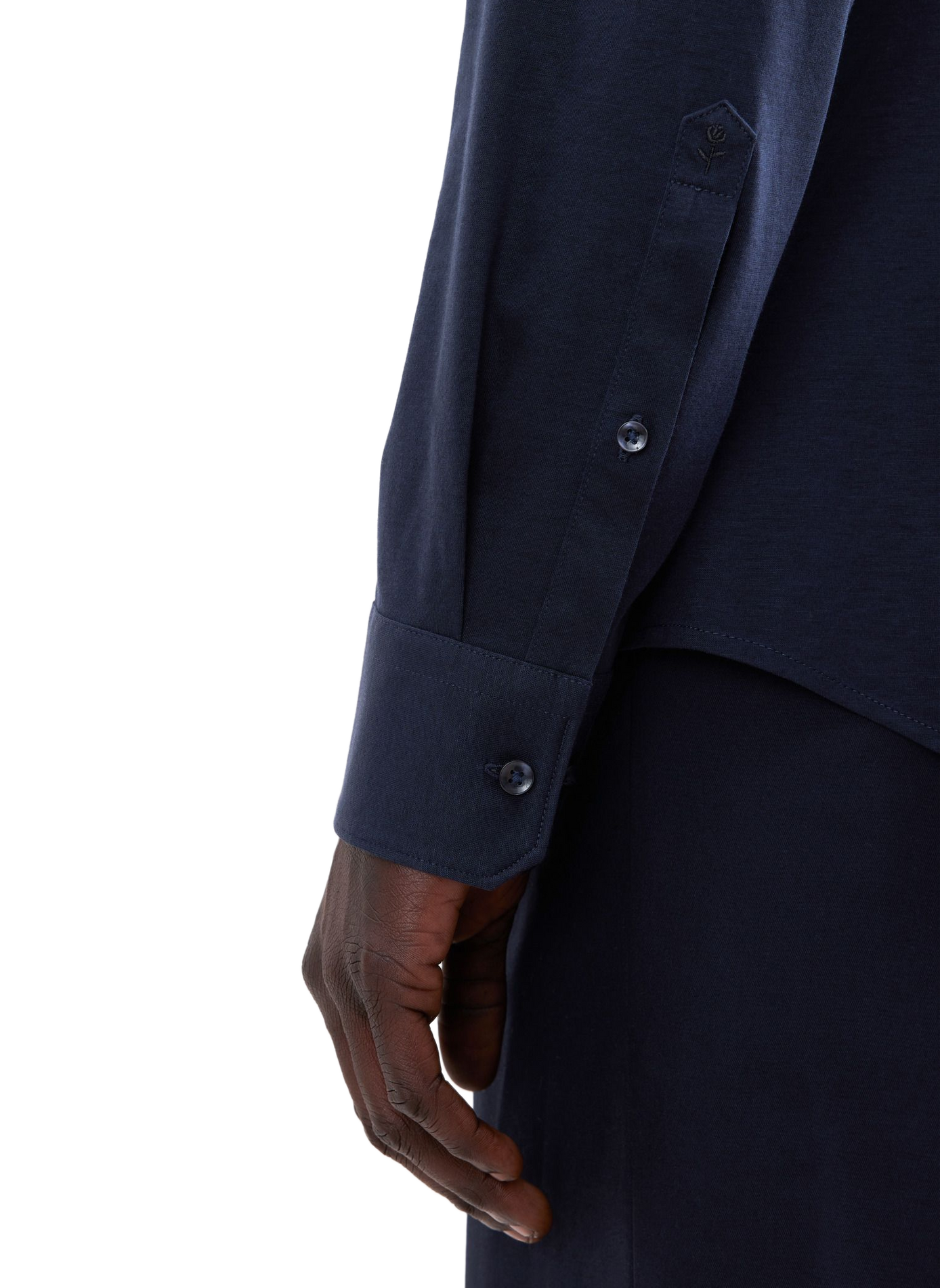 Schmale Hemdbluse mit Tasche | Blau SEIDENSTICKER Herren