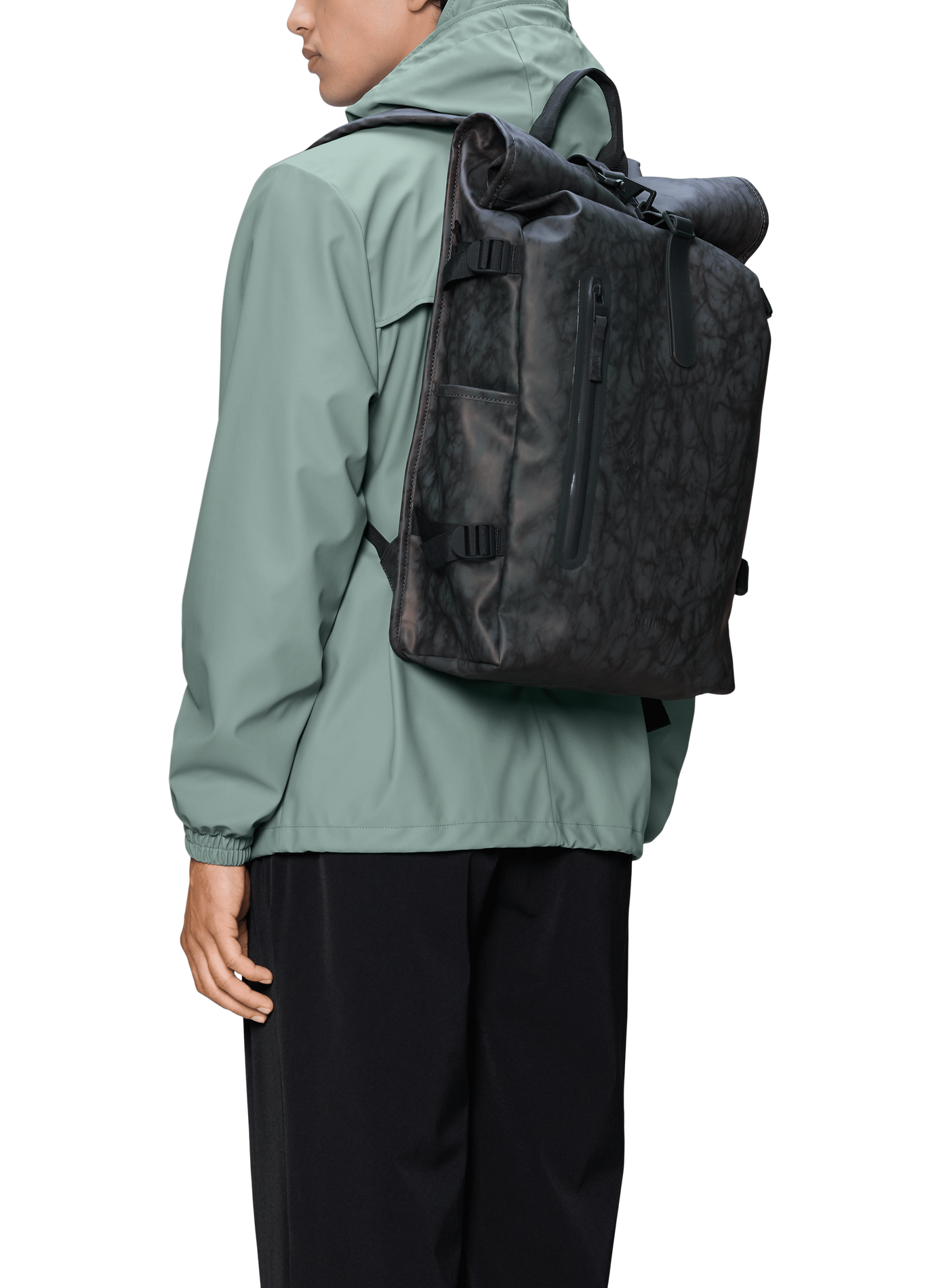Rolltop Rucksack Large Backpack | Grey RAINS Men