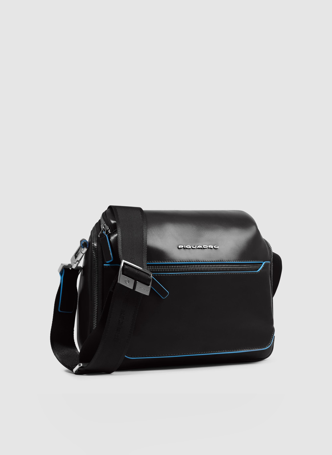 Sac bandoulière homme personnalisable PIQUADRO Noir