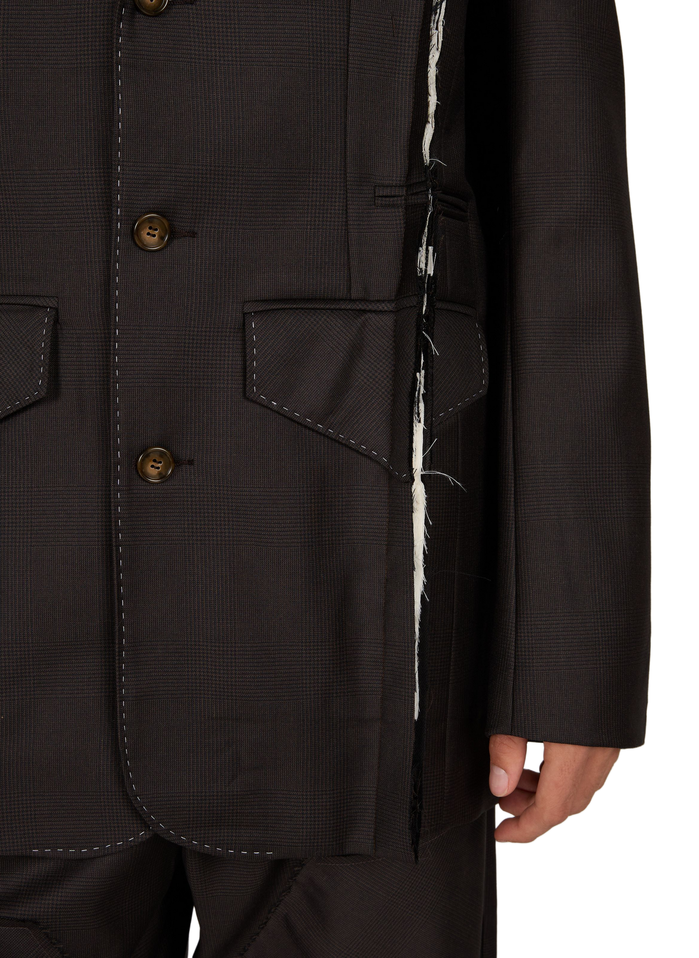 Gerader Blazer mit Wollmuster SONIA CARRASCO Braun