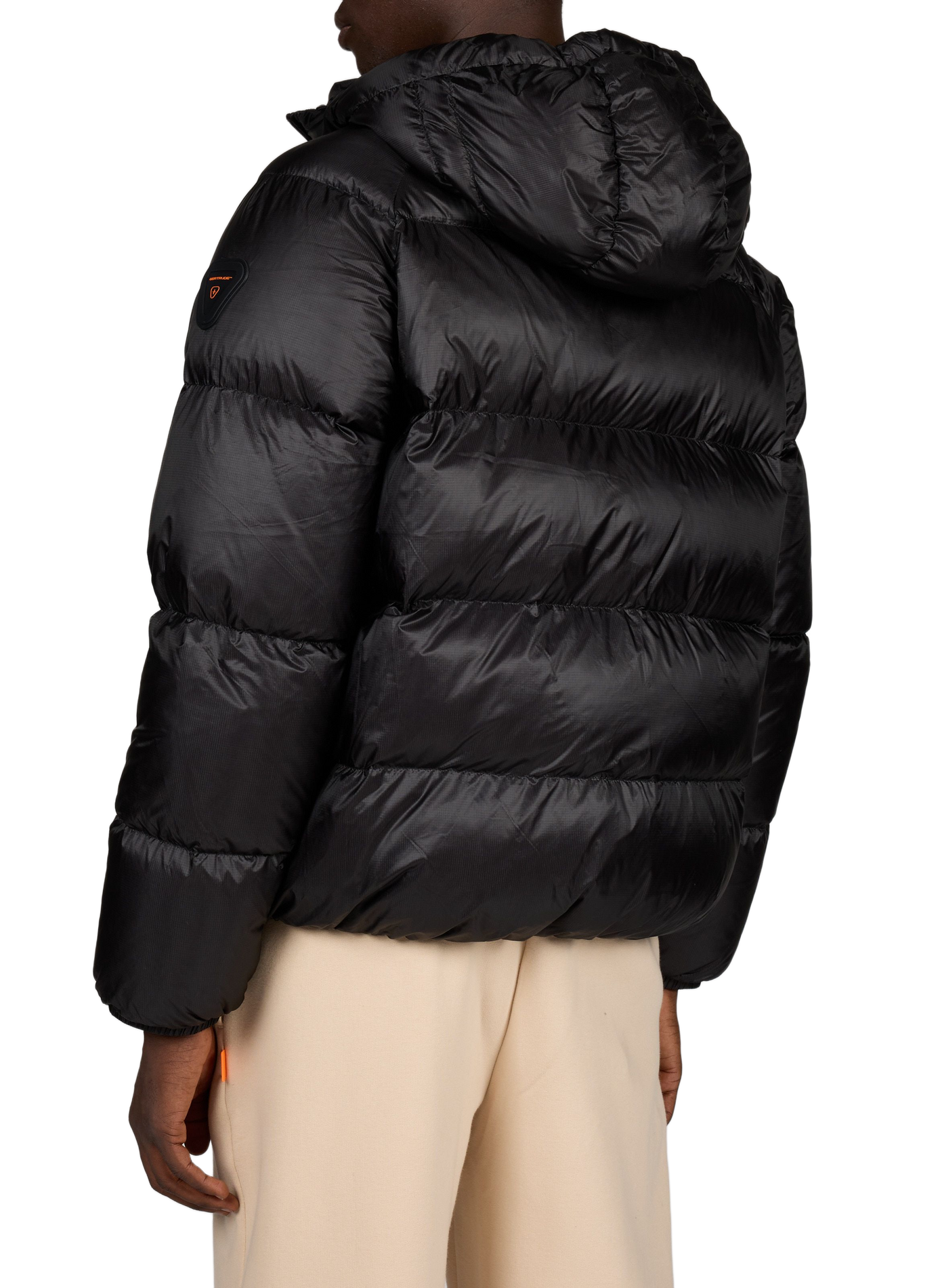 Gerade gesteppte Daunenjacke mit Kapuze | Schwarz GERTRUDE Herren