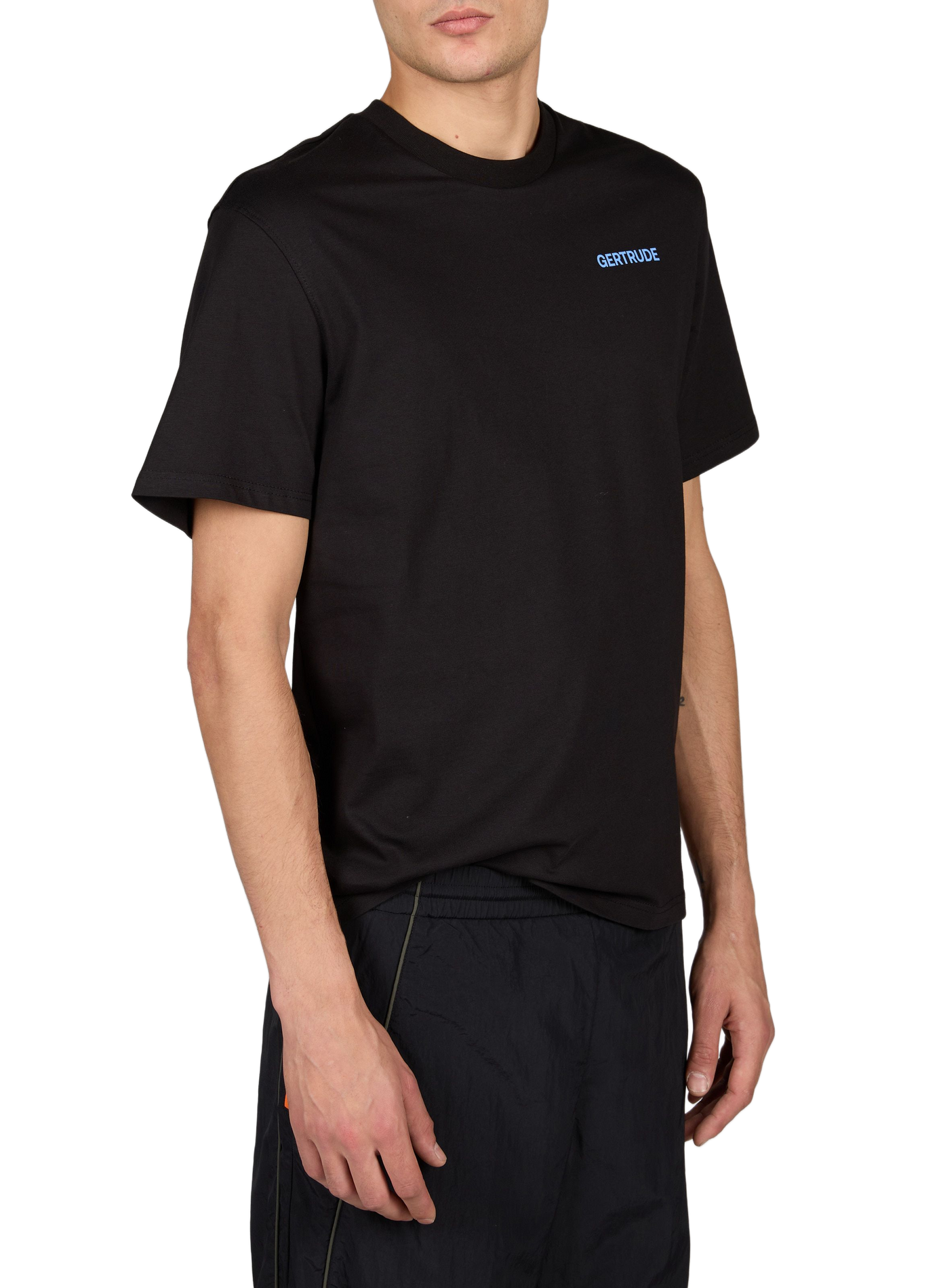 Gerader Baumwoll-T-Shirt GERTRUDE Schwarz
