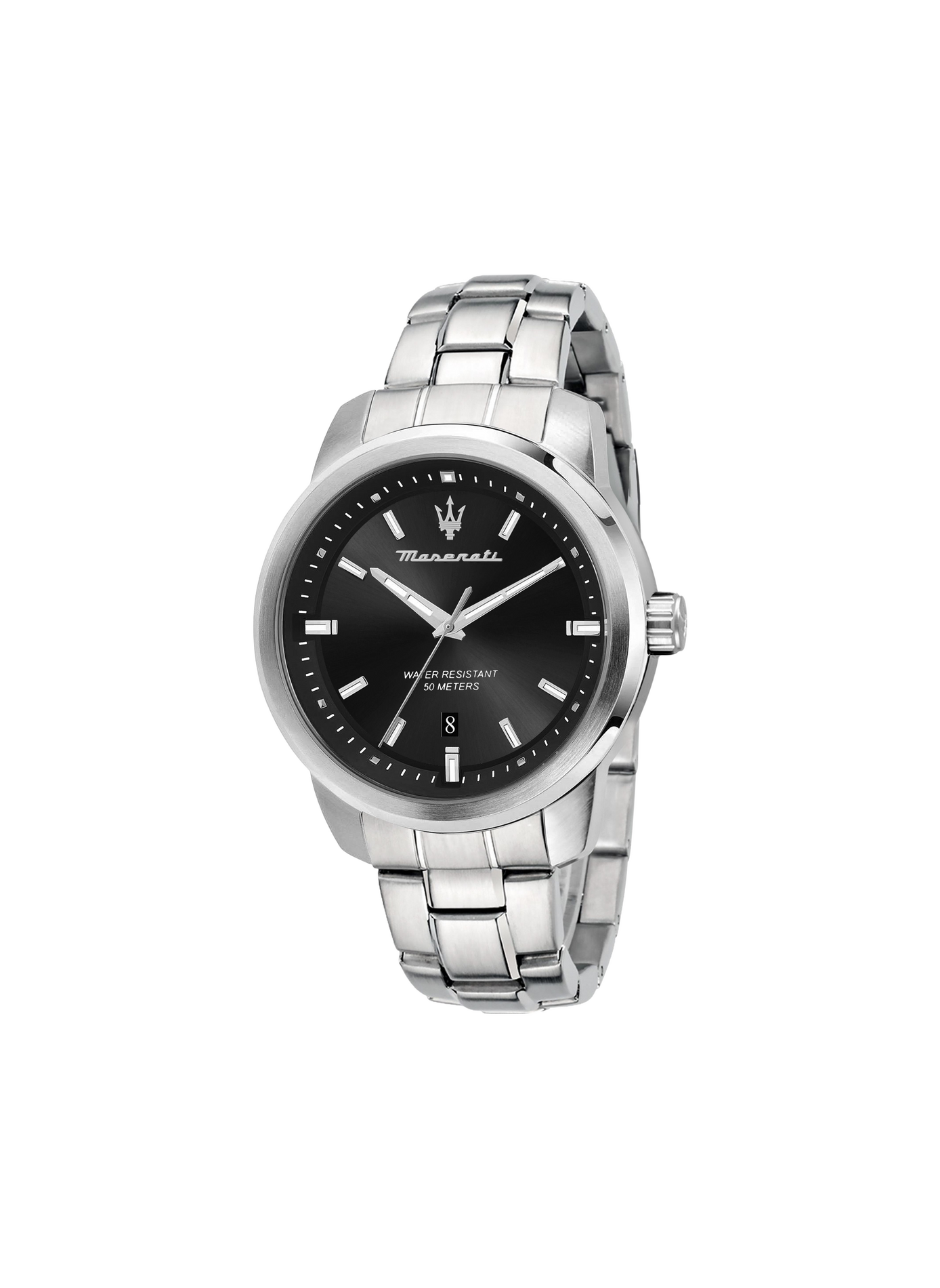 Montre quartz en acier inoxydable MASERATI Noir