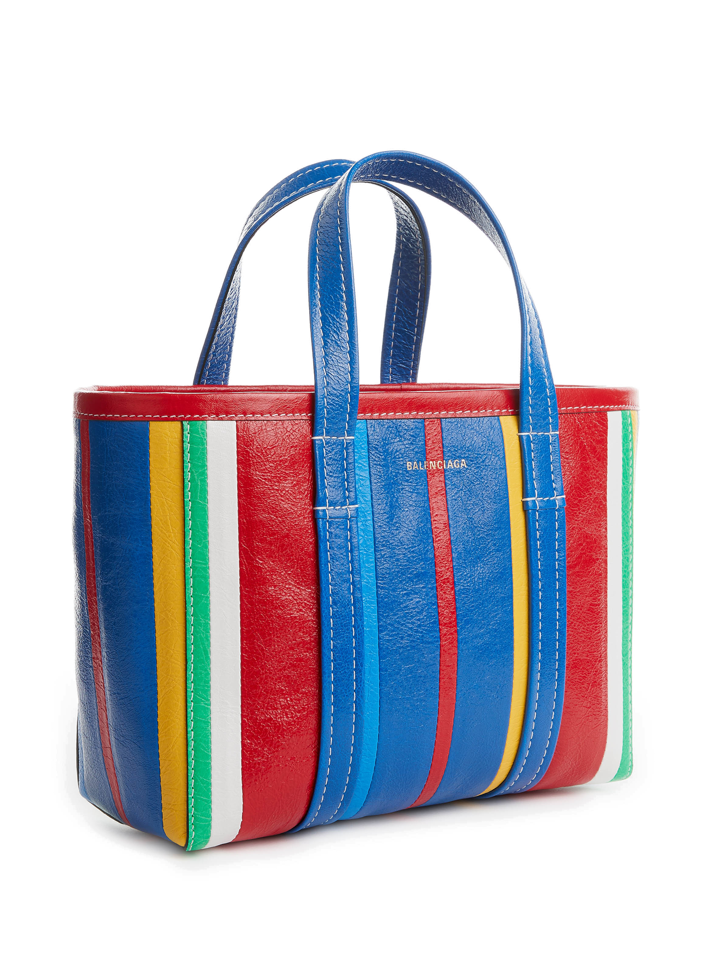 Sac Shopper East-West Barbes Petit modèle en cuir