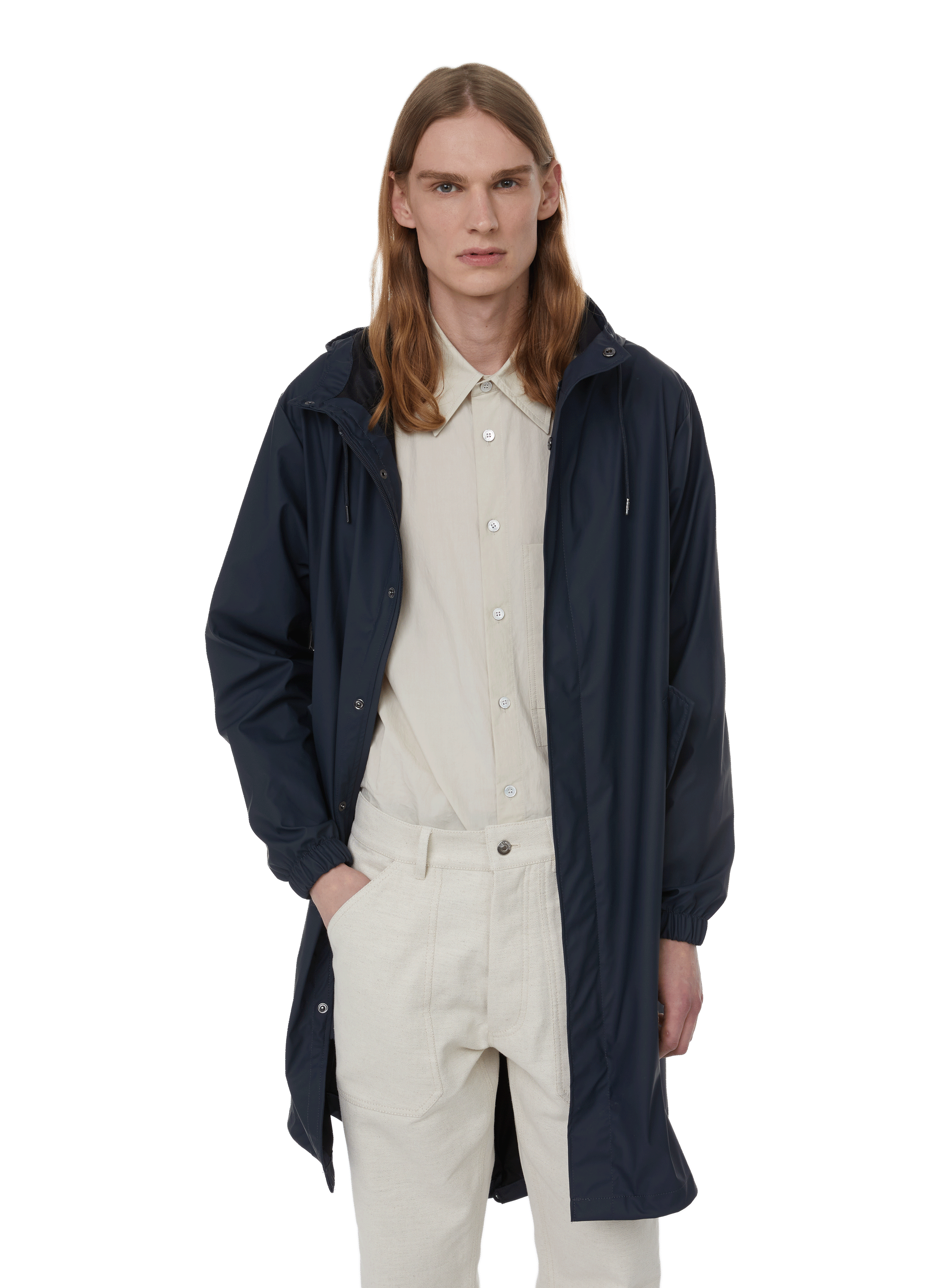 RAINS Polyester raincoat Blue