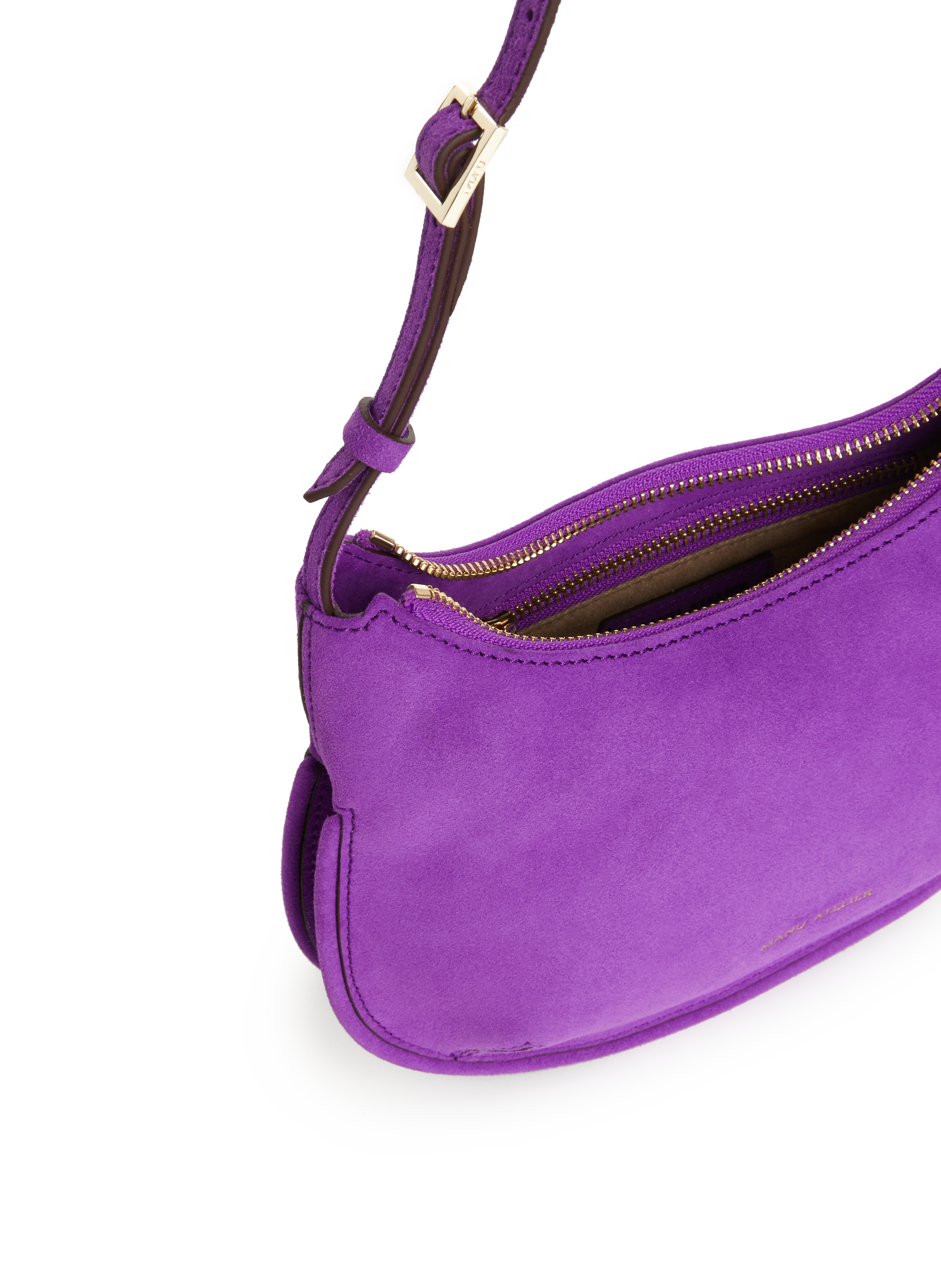Sac à main Ilda en suède MANU ATELIER Violet