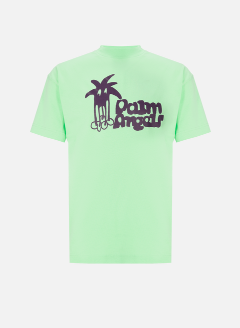 Cotton logo T-shirt GreenPALM ANGELS 