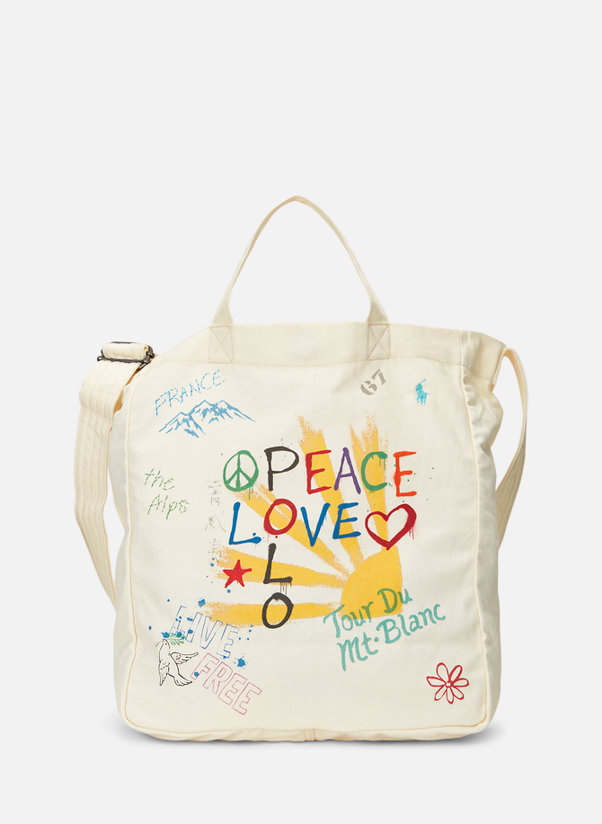 Tote bag with POLO RALPH LAUREN print