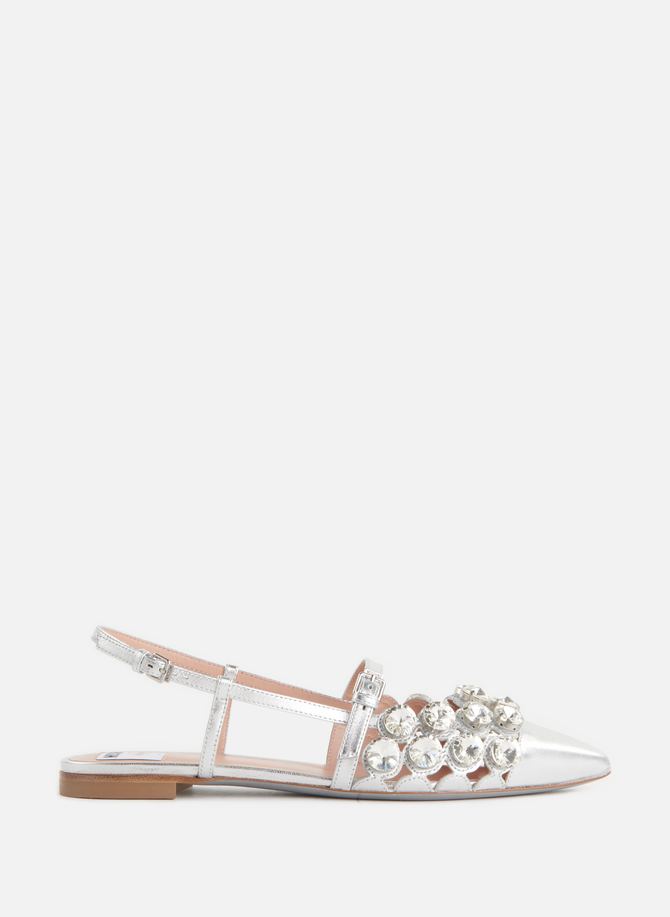MOSCHINO pointed flat sandals