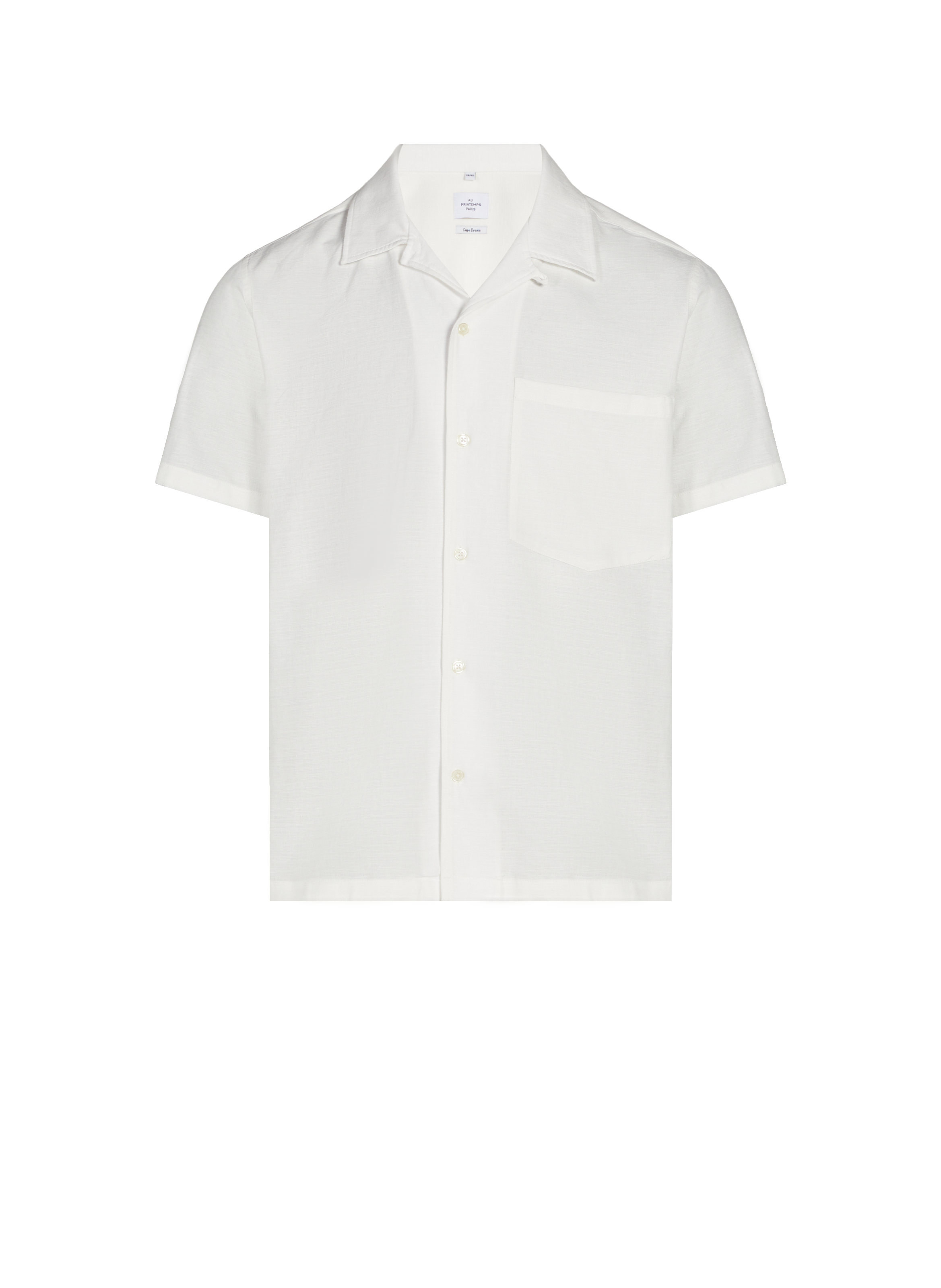 Chemise en coton AU PRINTEMPS PARIS Beige