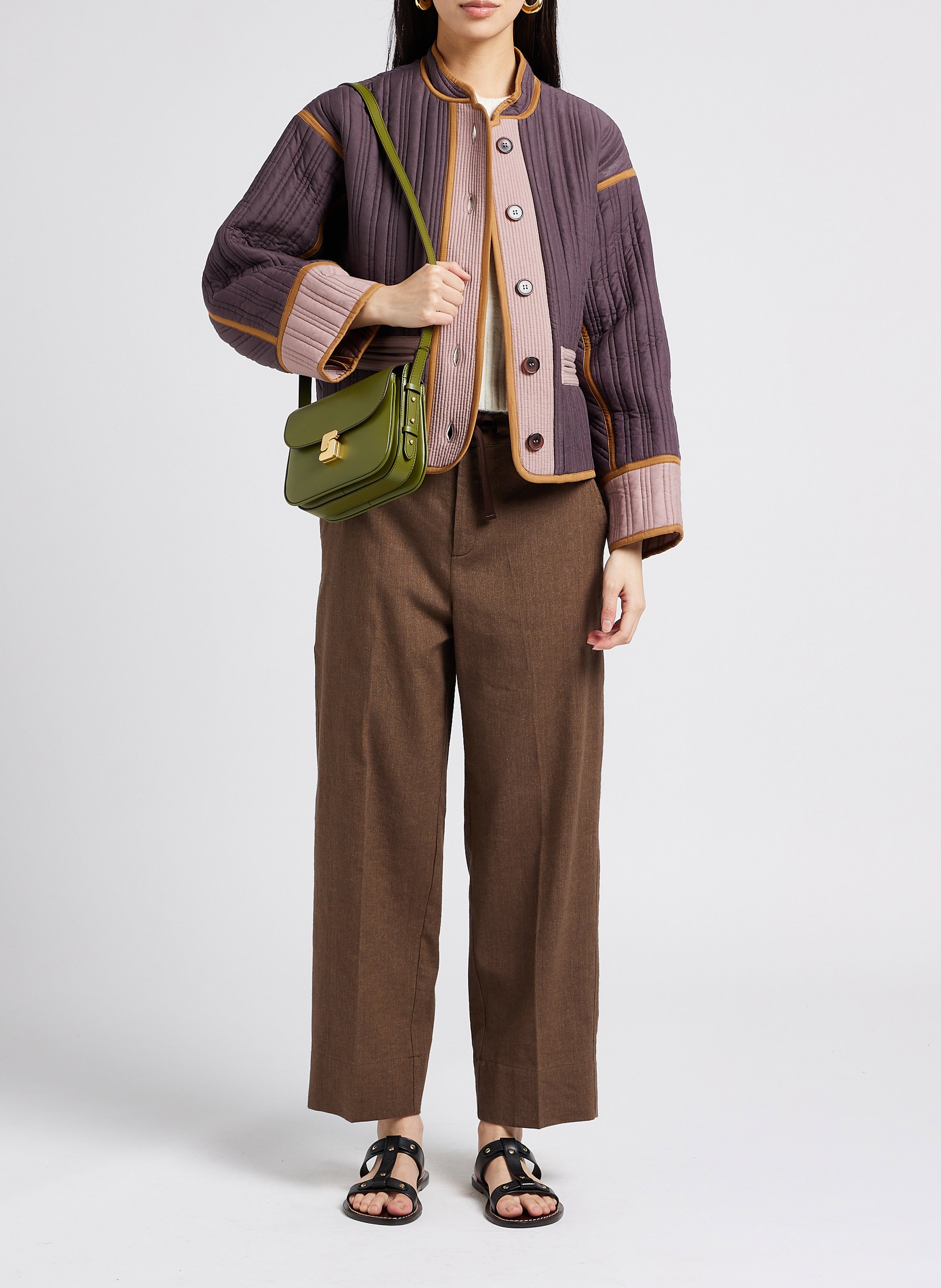 Gilet court boutonné lyne SOEUR Beige