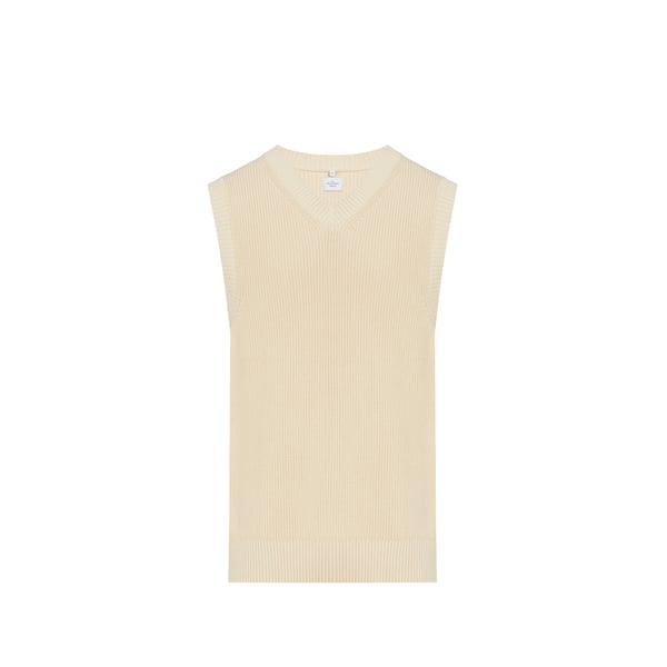 Au Printemps Paris Pull Sans Manches In Beige