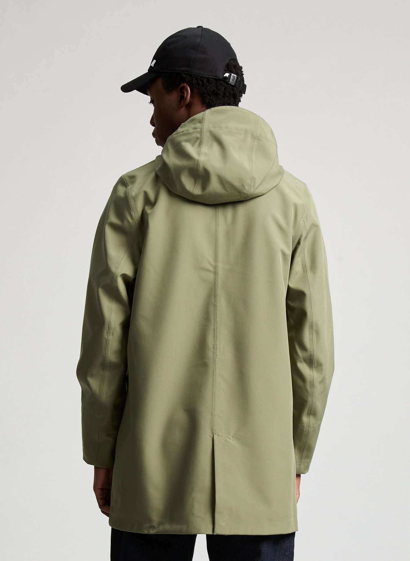 Veste droite à capuche  K-WAY Vert