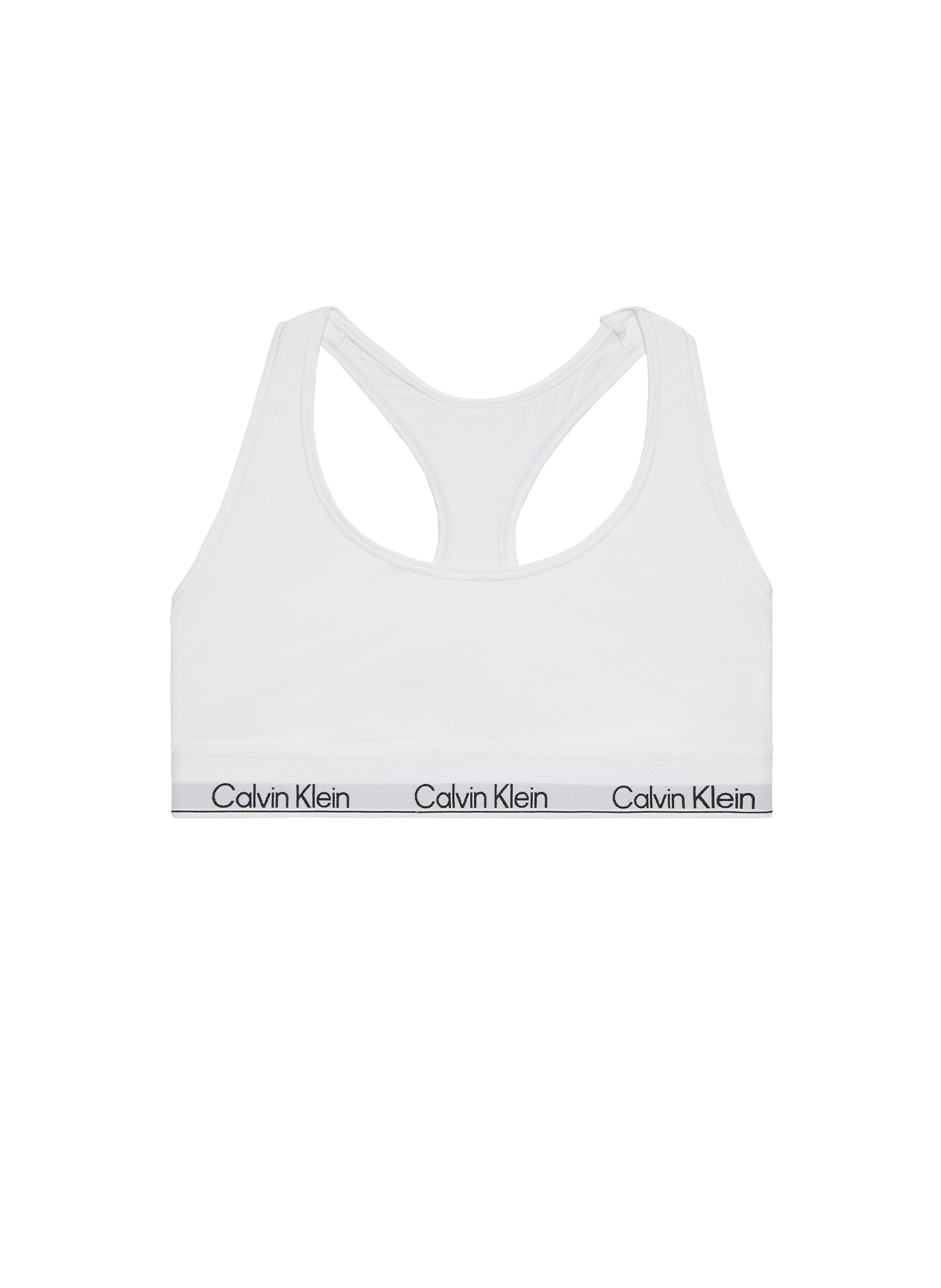 Brassière en coton mélangé CALVIN KLEIN Blanc