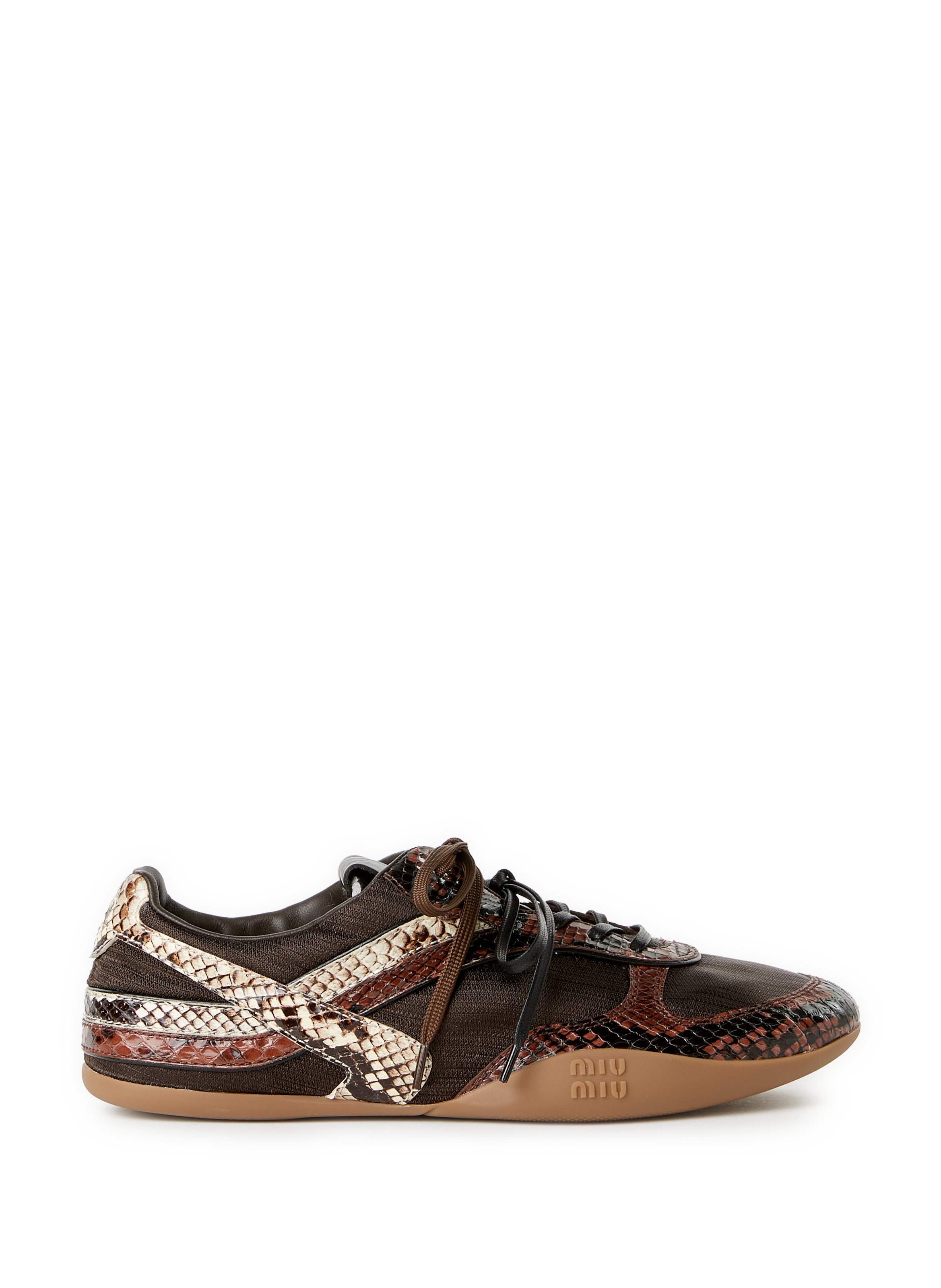 MIU MIU Bi-material sneakers Multicolour