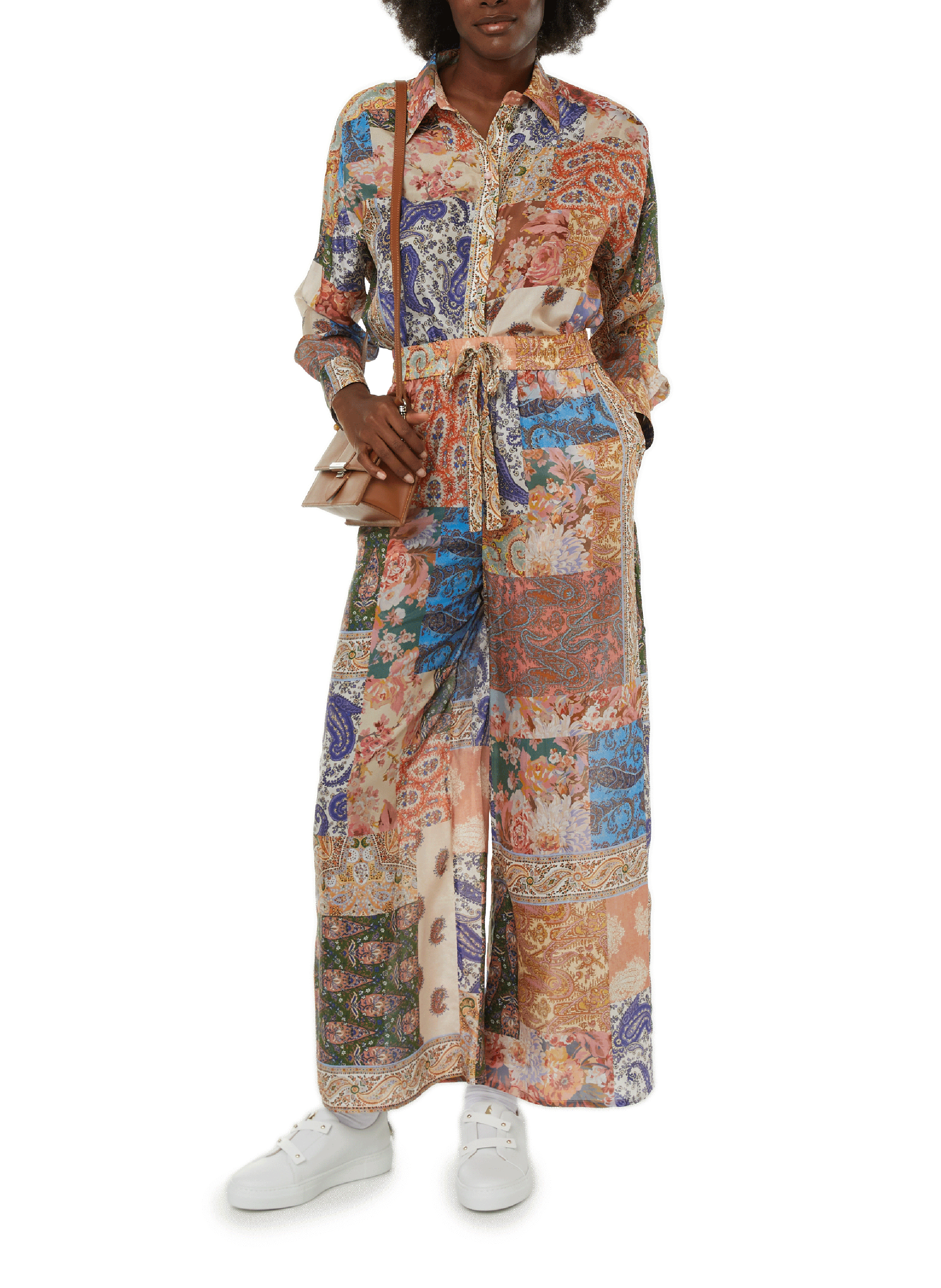 Pantalon en soie ZIMMERMANN Multicolore