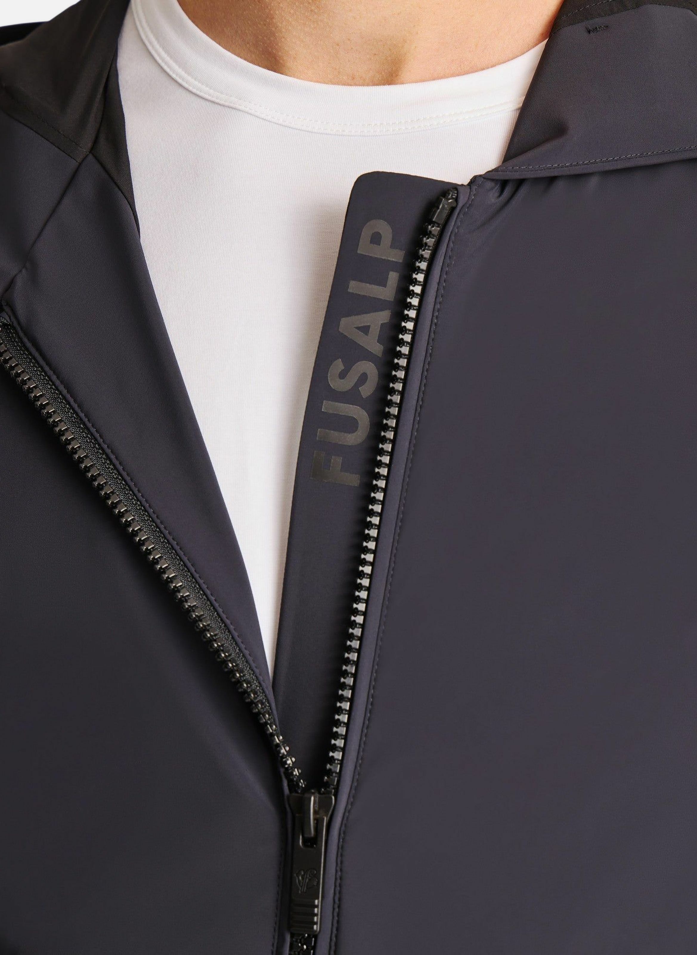 Veste gregor col capuche coupe regular FUSALP Bleu