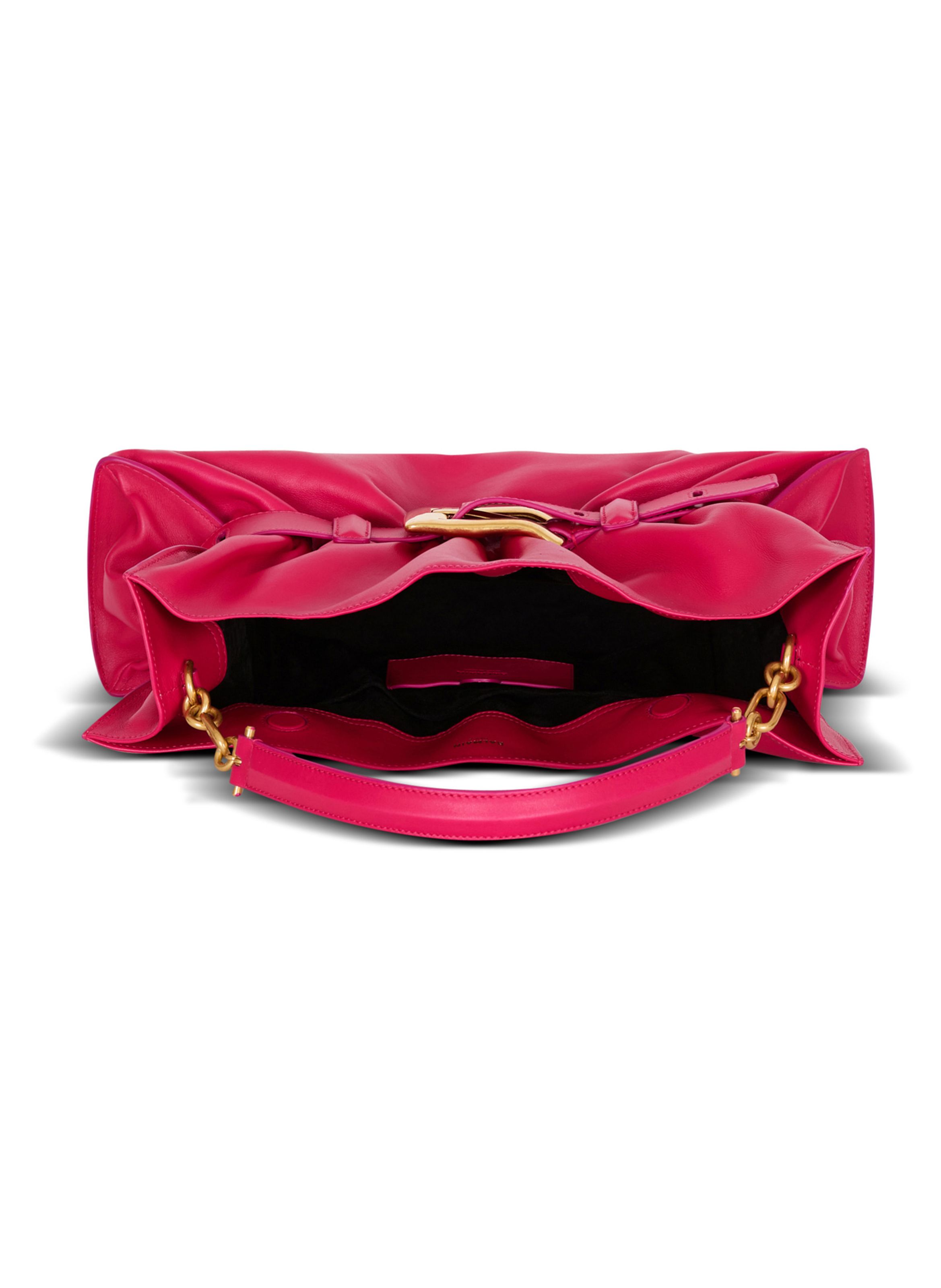 Sac anthem medium en cuir de veau BALMAIN Rose