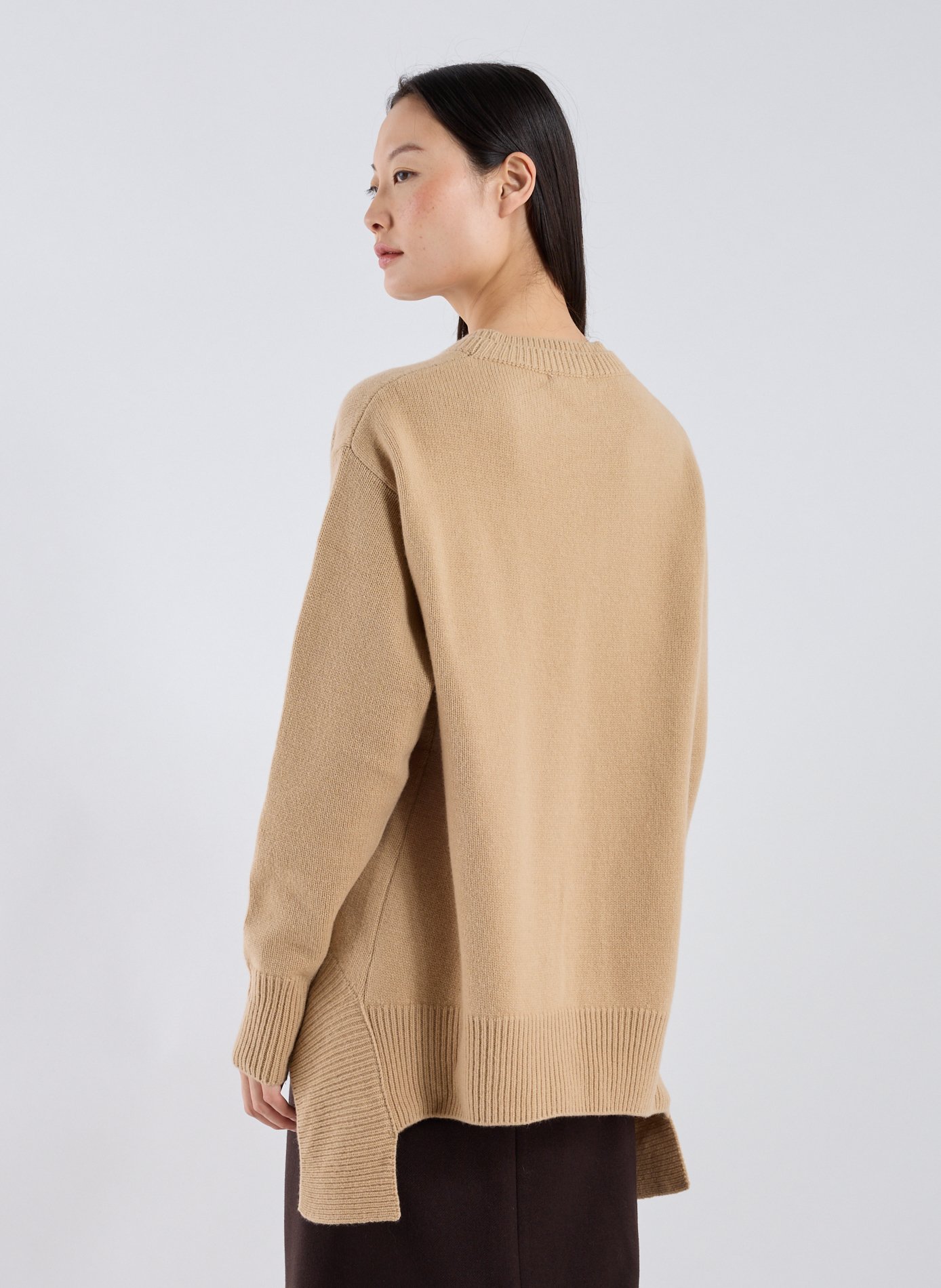 Pull en laine et cachemire R2W Beige