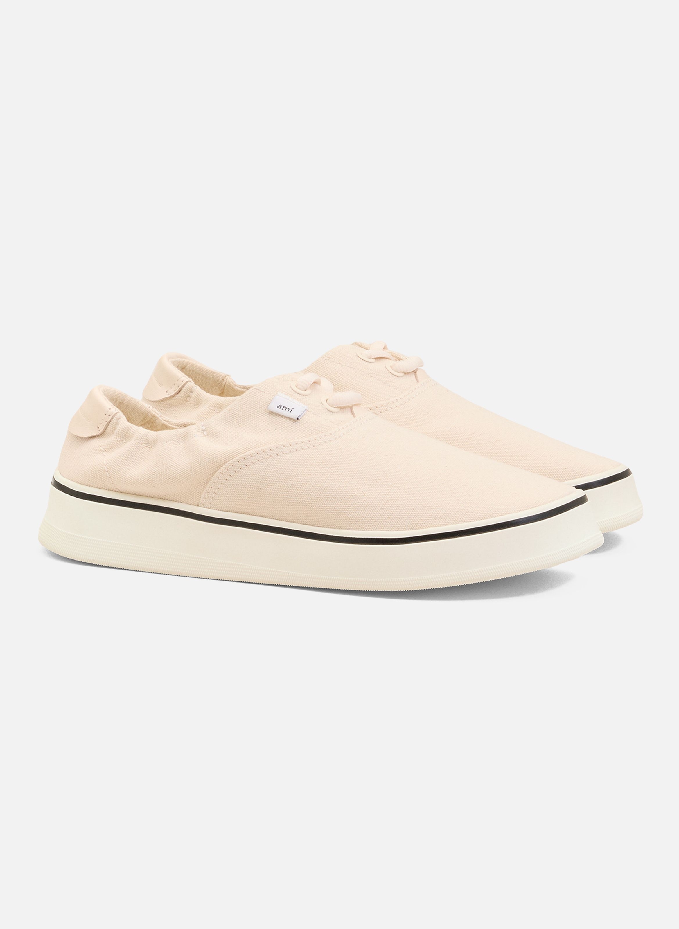 Sneakers tennis unisexes AMI PARIS Blanc