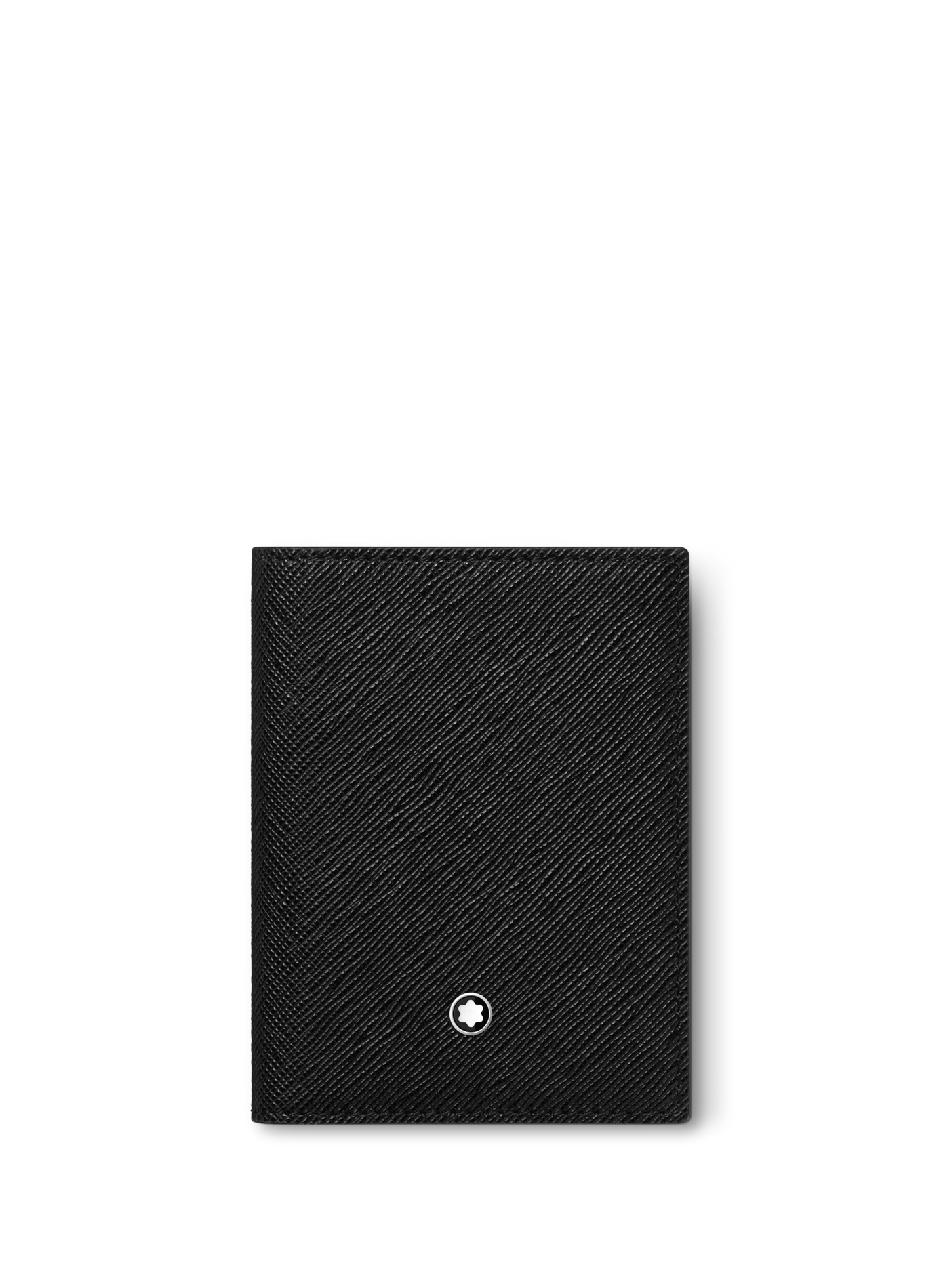Textured leather card holder MONTBLANC Black