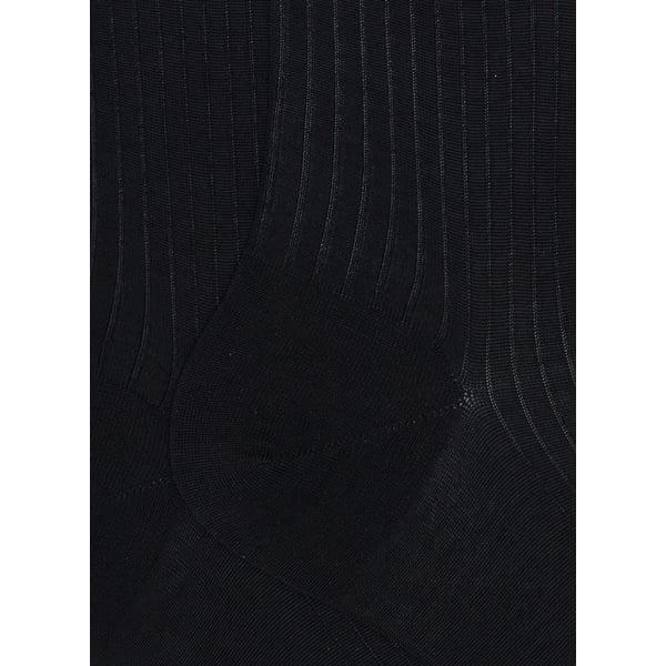 Dore Dore Chaussettes Côtelées En Coton In Black