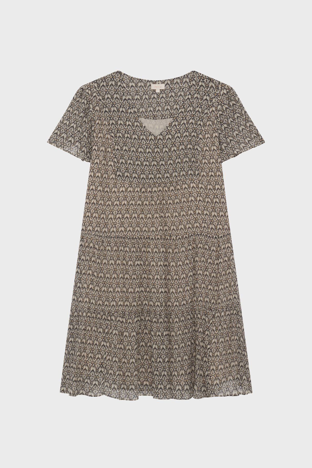 Robe courte imprimée - april PABLO Beige