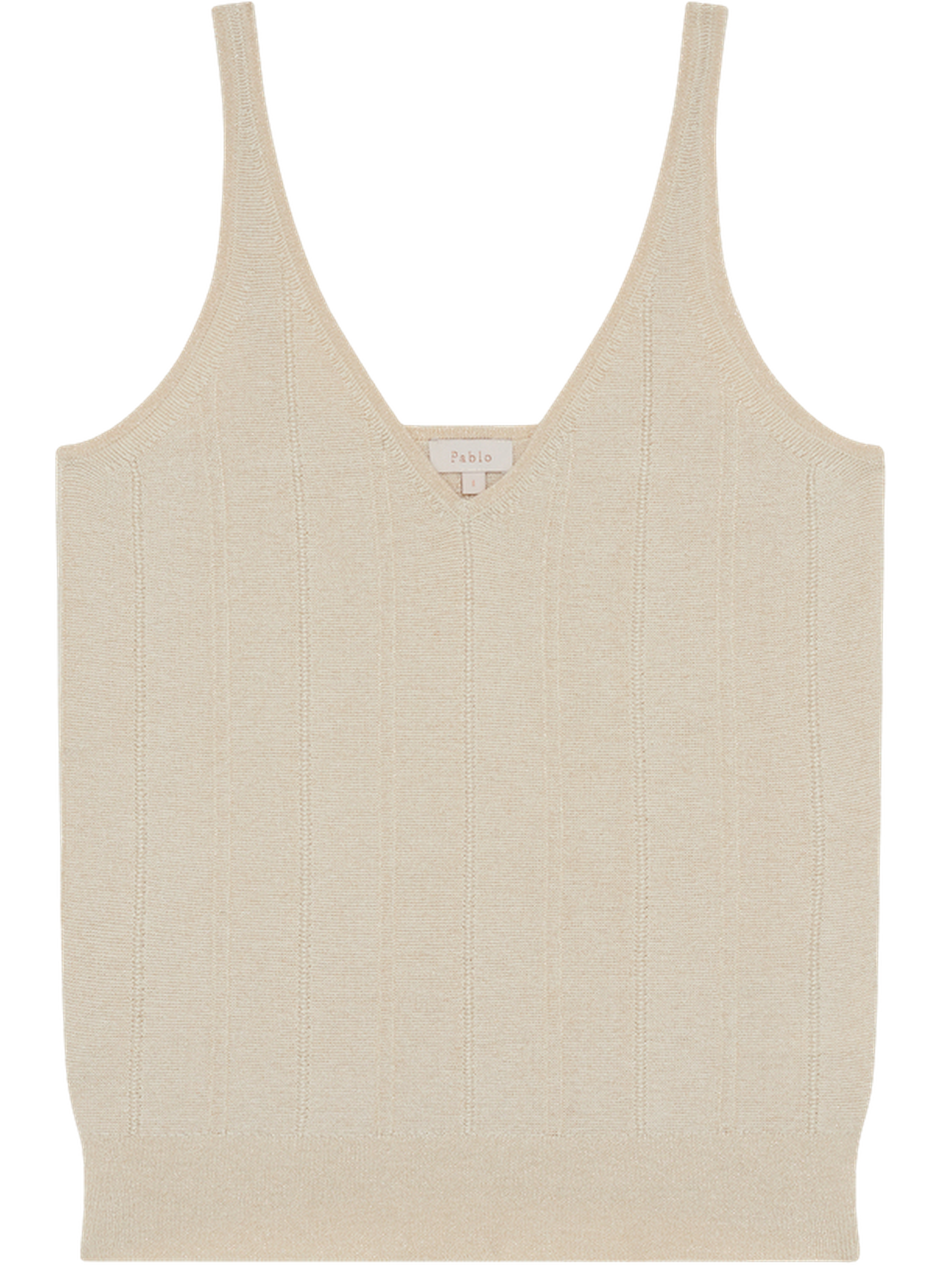 Top en coton et soie à lurex - luna PABLO Doré