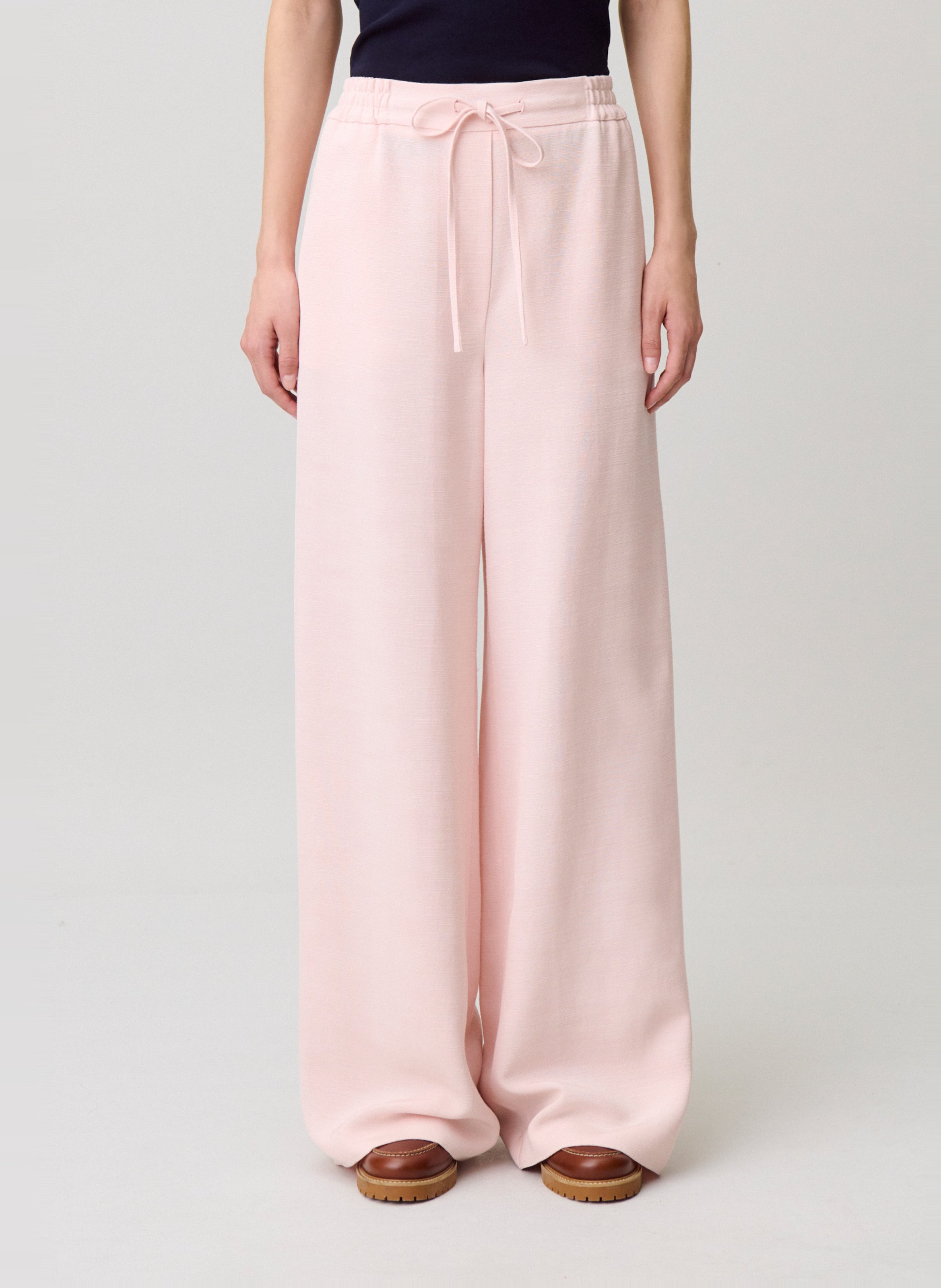 Pantalon large CLAUDIE PIERLOT Rose